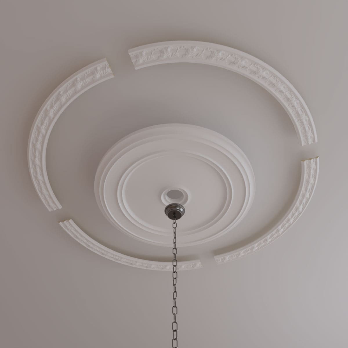 Primed Architectural Tristan Ceiling Ring Kit 67 3/8" x 58 5/8"