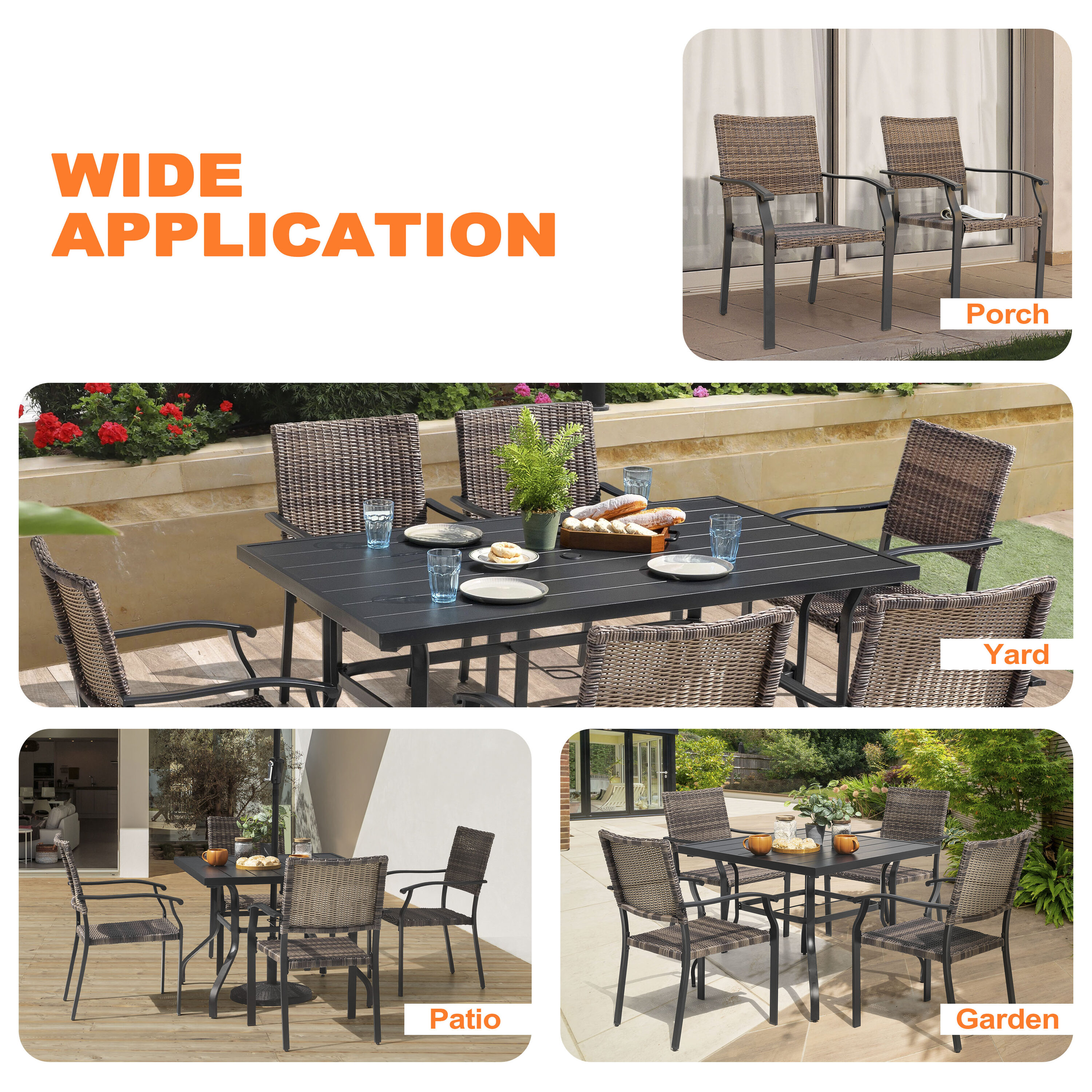 Nuu Garden SD154-T3BK Patio-Dining-Sets - View #9
