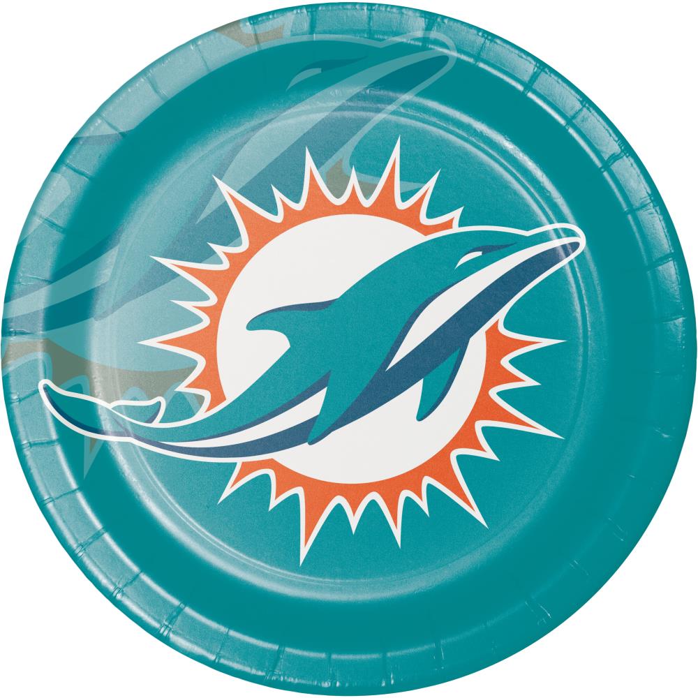 Miami Dolphins Disposable Plates at Lowes.com