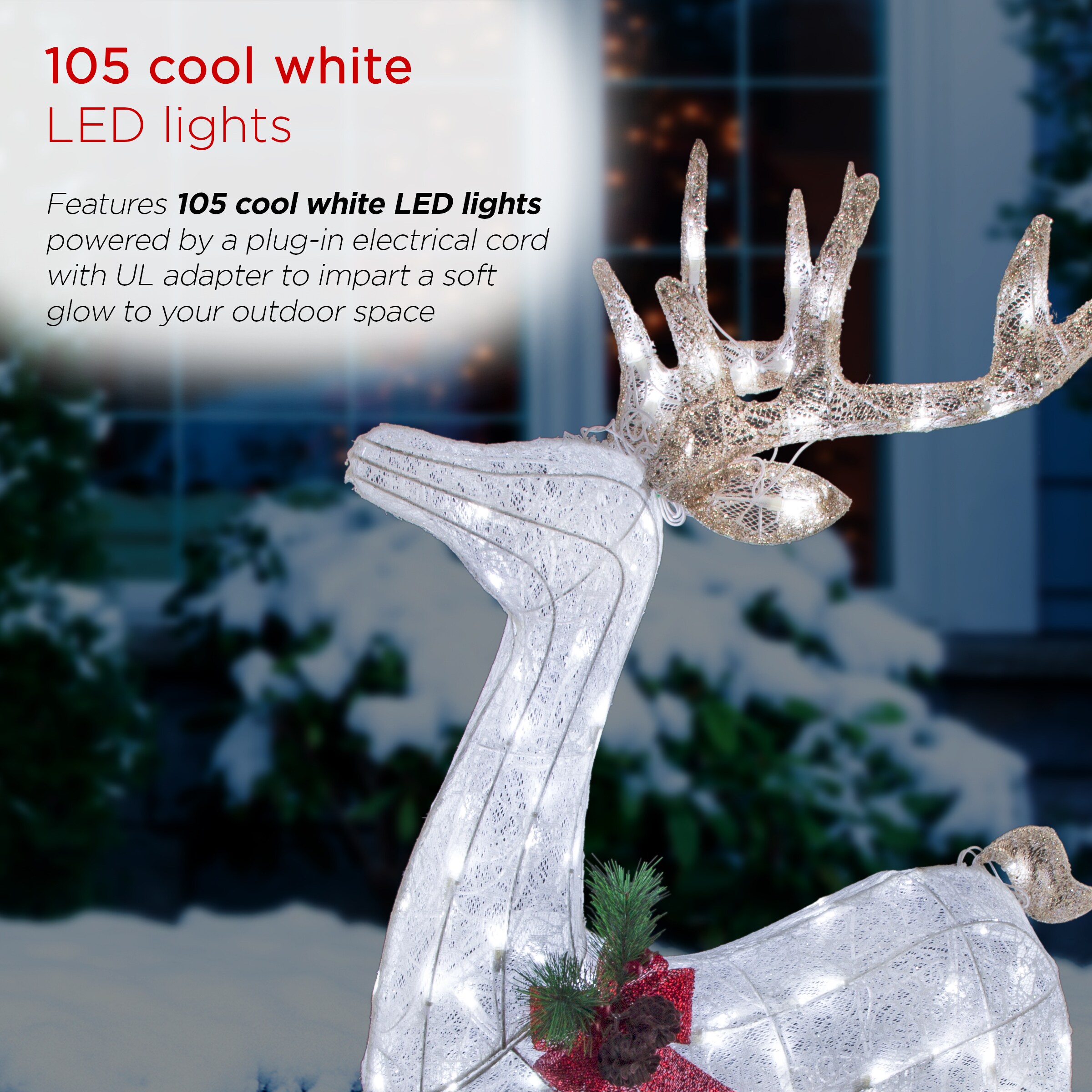 Alpine Corporation Star Christmas Tree Topper with Cool White LED