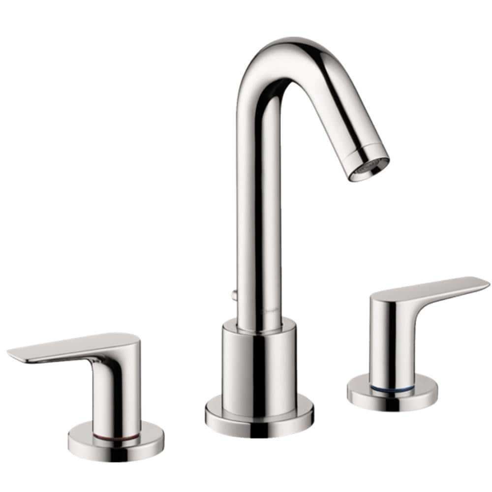 Hansgrohe Montreux Polished Nickel 2-handle Wall-mount Low-arc Bathtub ...