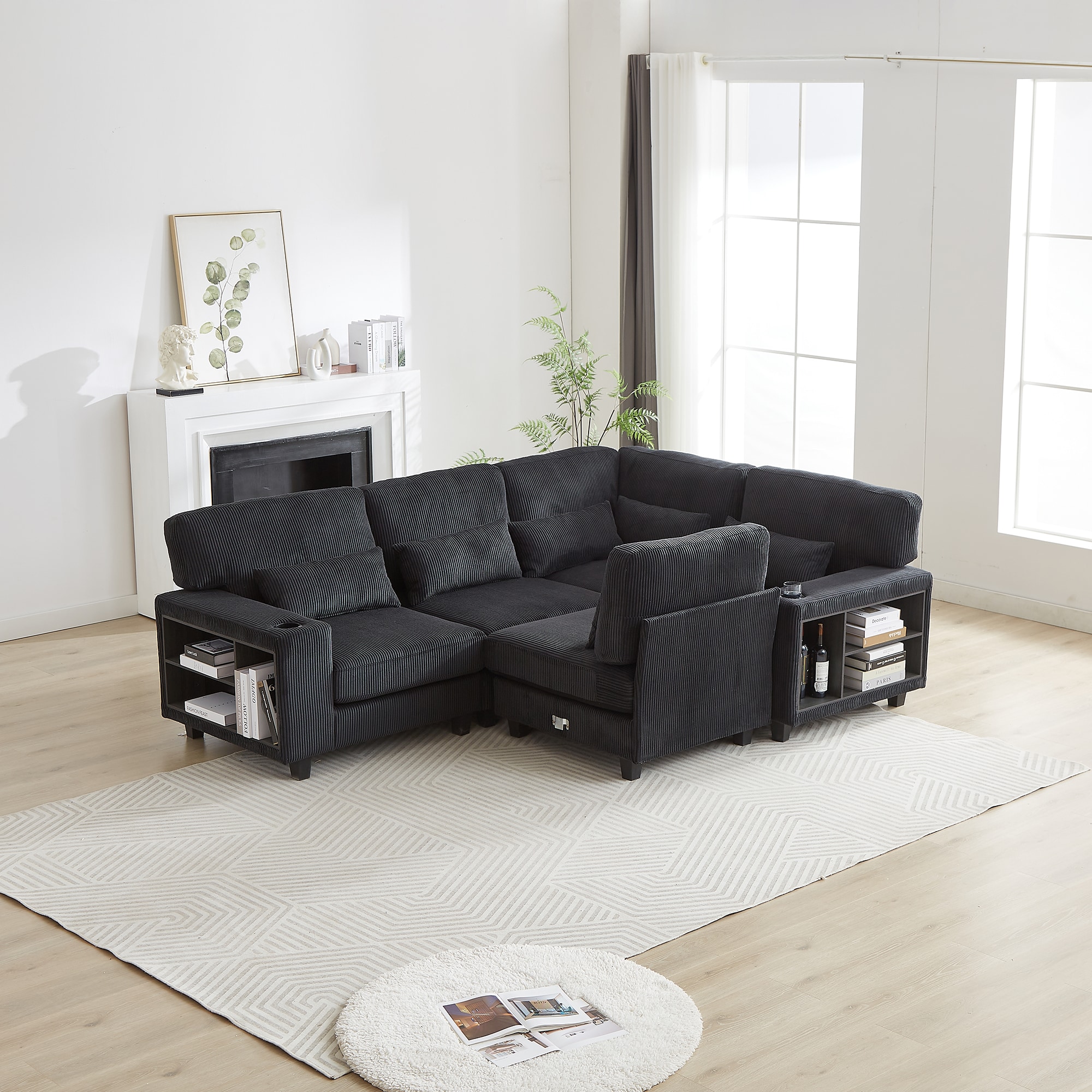 SINOFURN SYA020312BK Sofas-Loveseats - View #5
