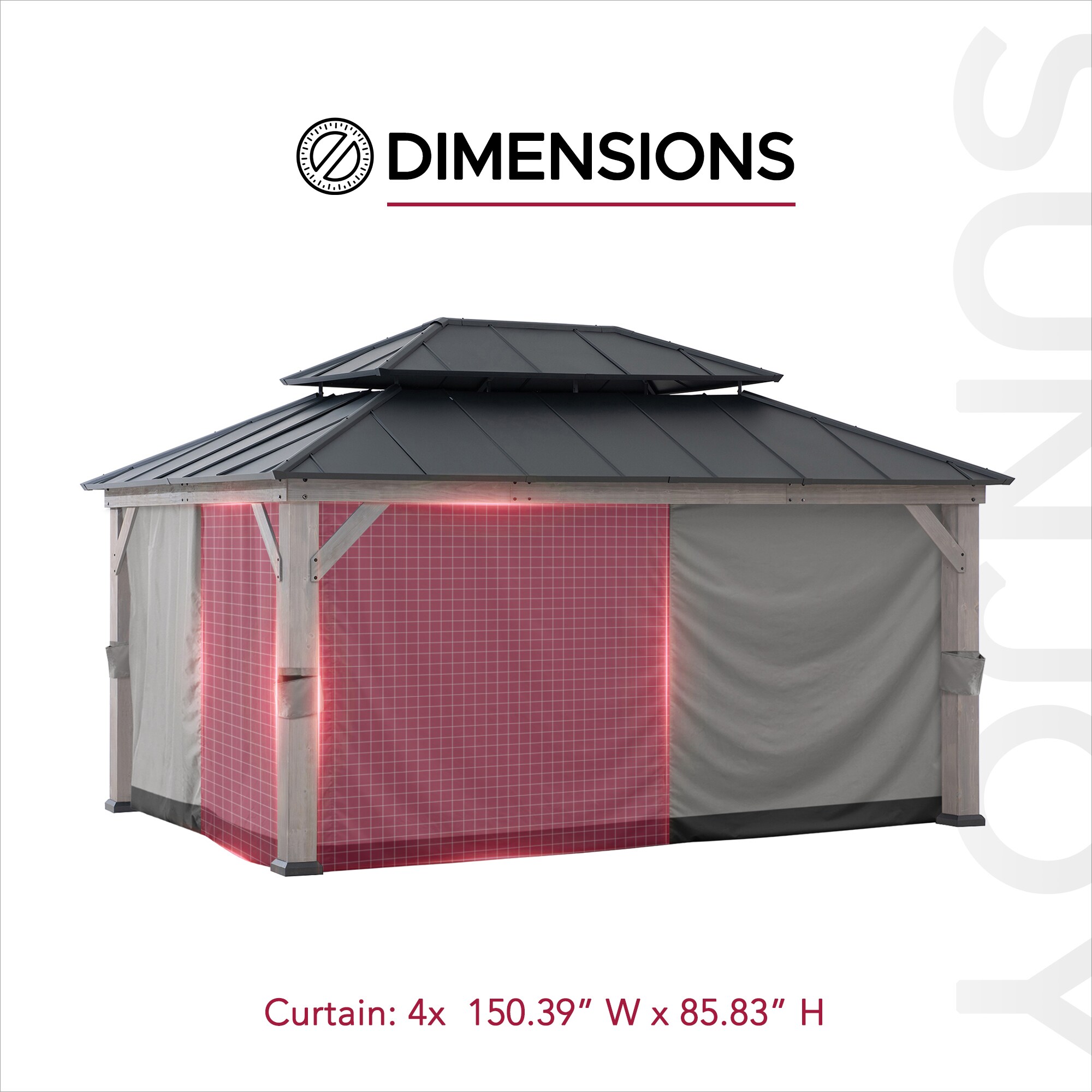 Sunjoy A111308901 Canopy-Parts-Acc - View #3
