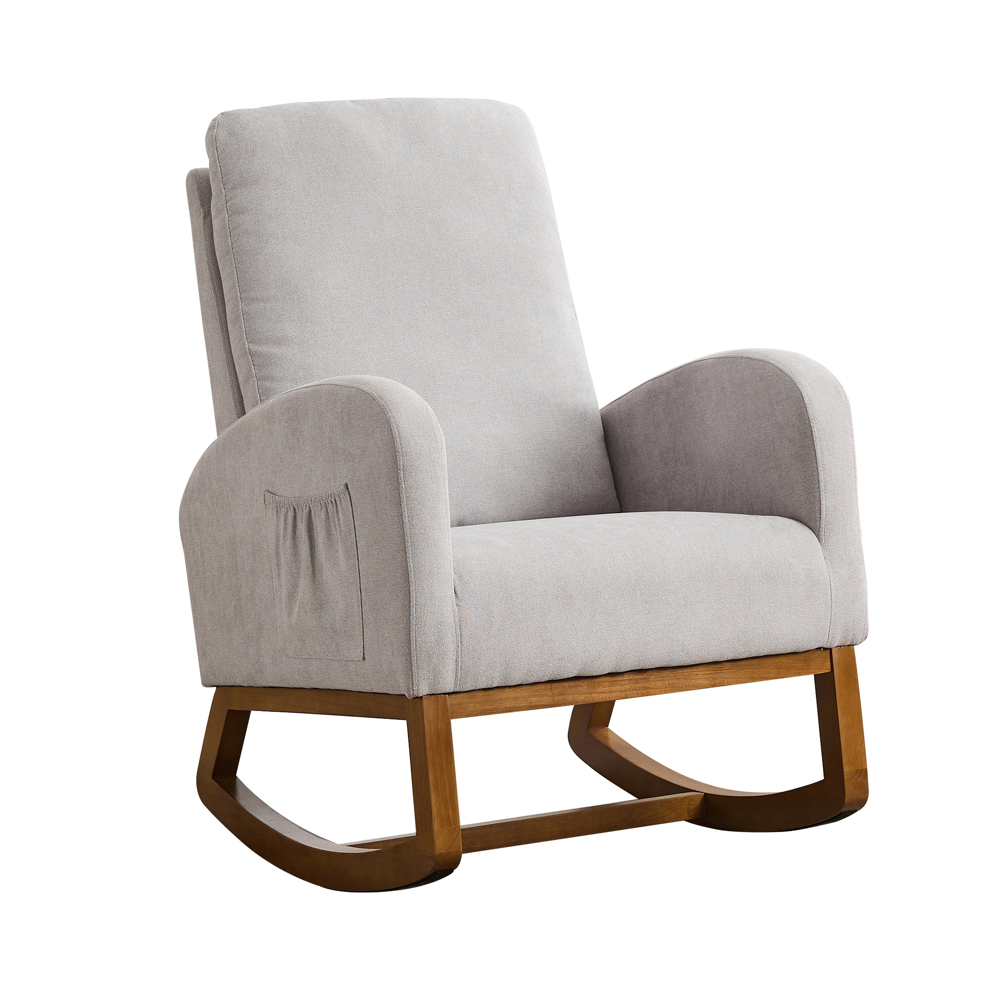 Hrinhom HC-W5004-LIGHT GRAY Casual LIGHT GRAY Rocking Chair