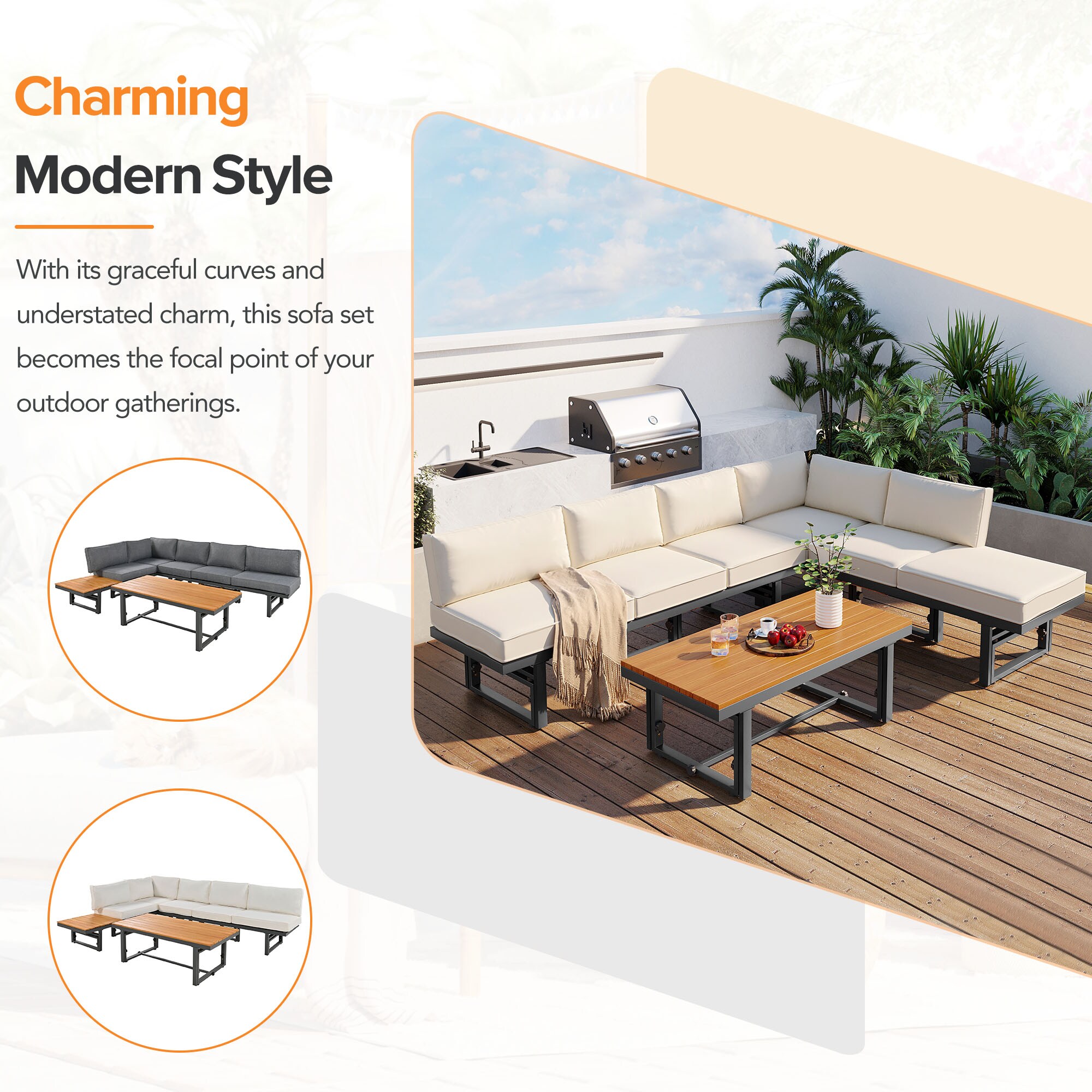 ModernLuxe L-TM000005AAA Patio-Sofas-Daybeds - View #3