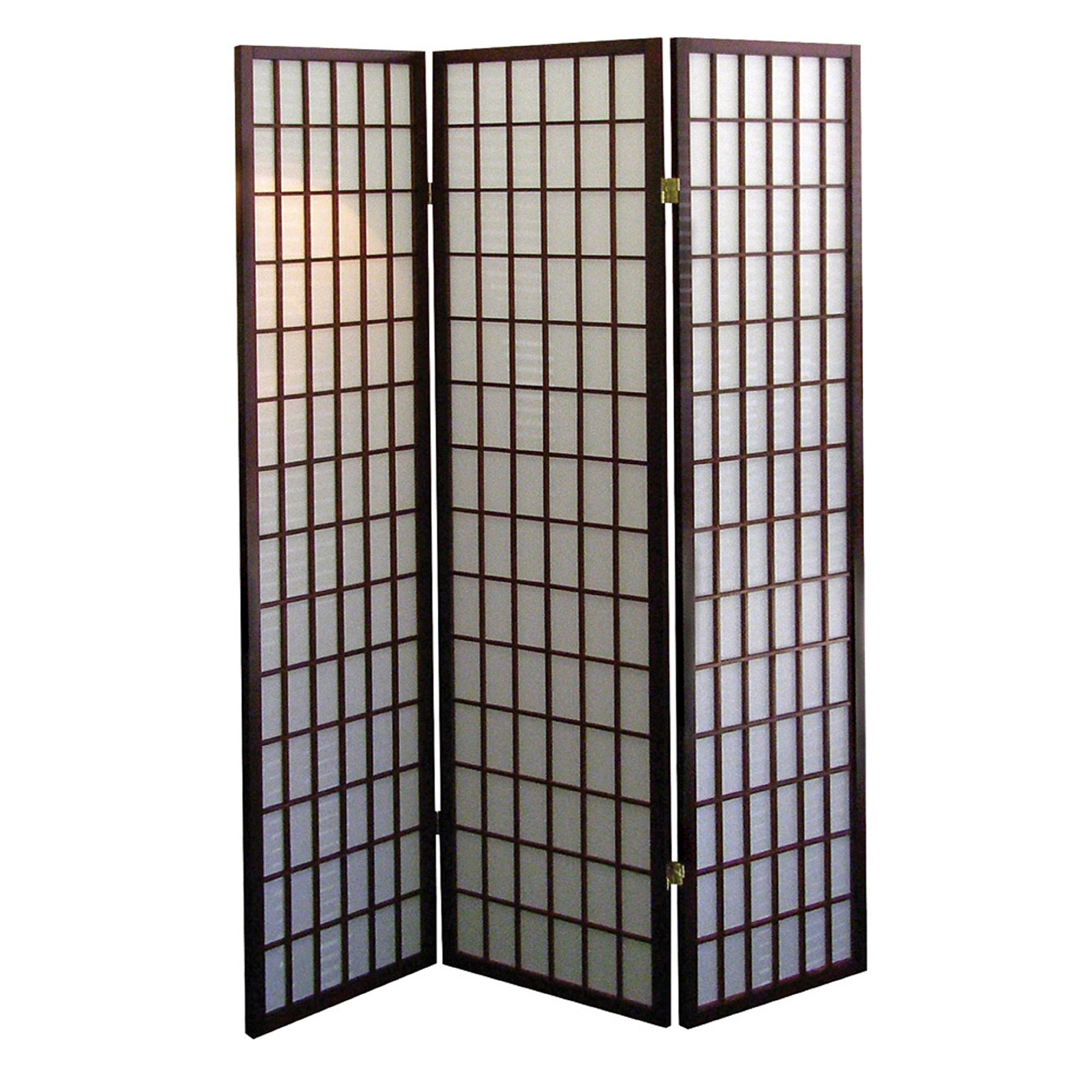 Details about   Cherry finsh 3 panel room divider screen with floral design 
