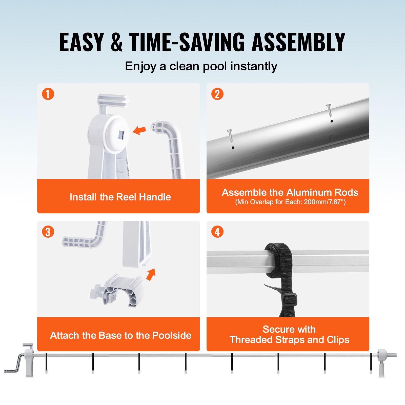 VEVOR YCGJPDSYC20FR4AQZV0 Solar-Pool-Cover-Reels - View #6