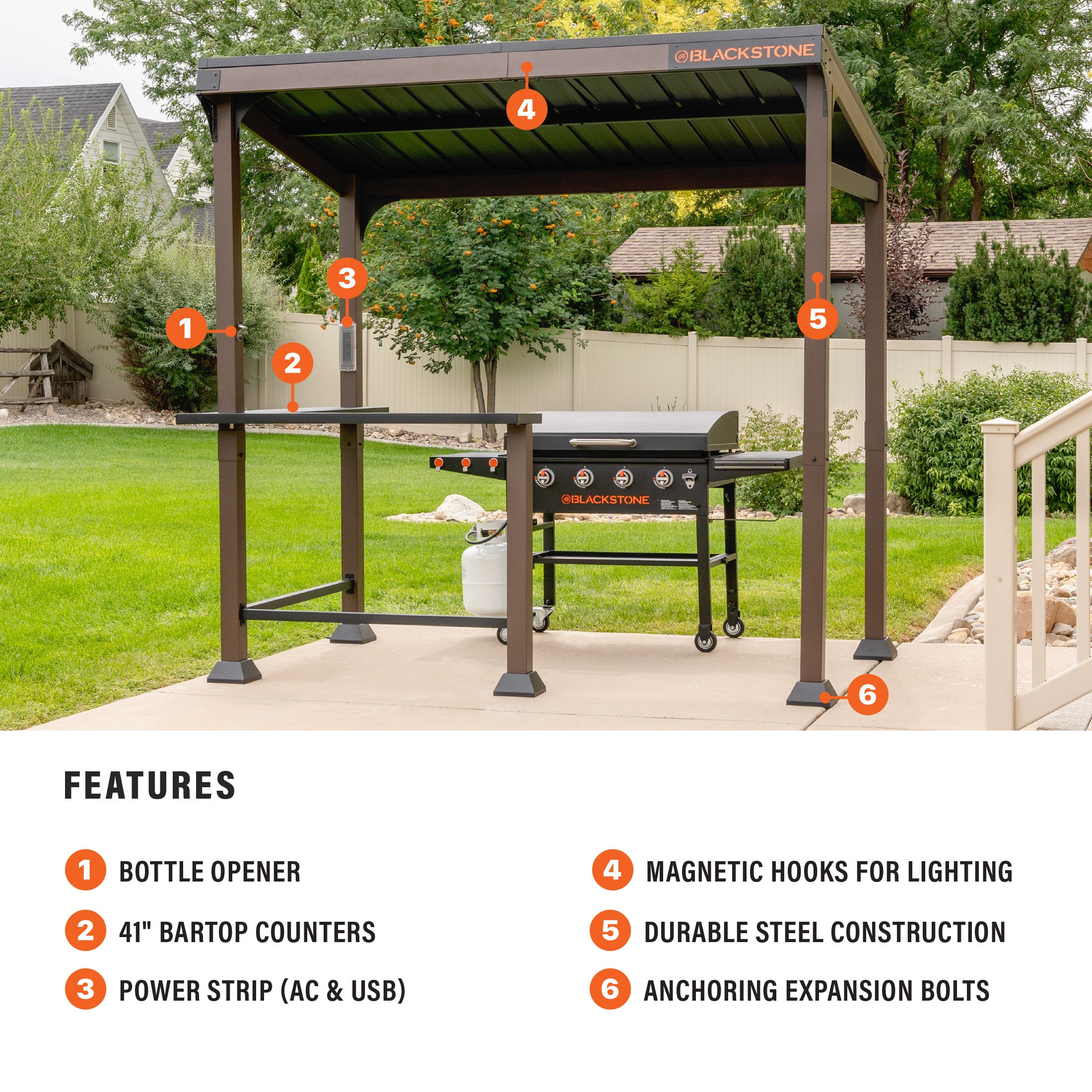 Blackstone 6001 Wood-Resin-Gazebos - View #3