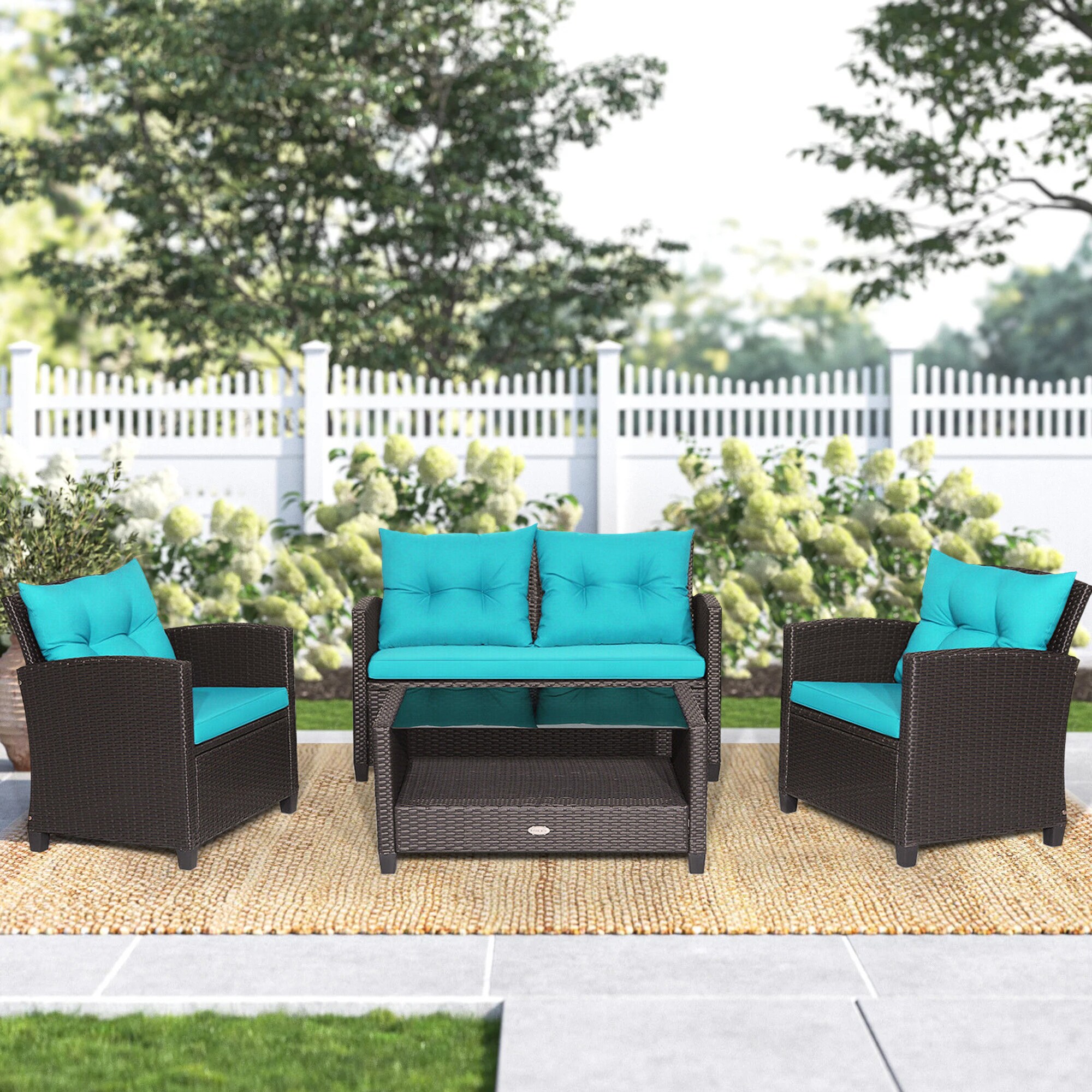 WELLFOR OUJ66742TU+ Patio-Conversation-Sets - View #6