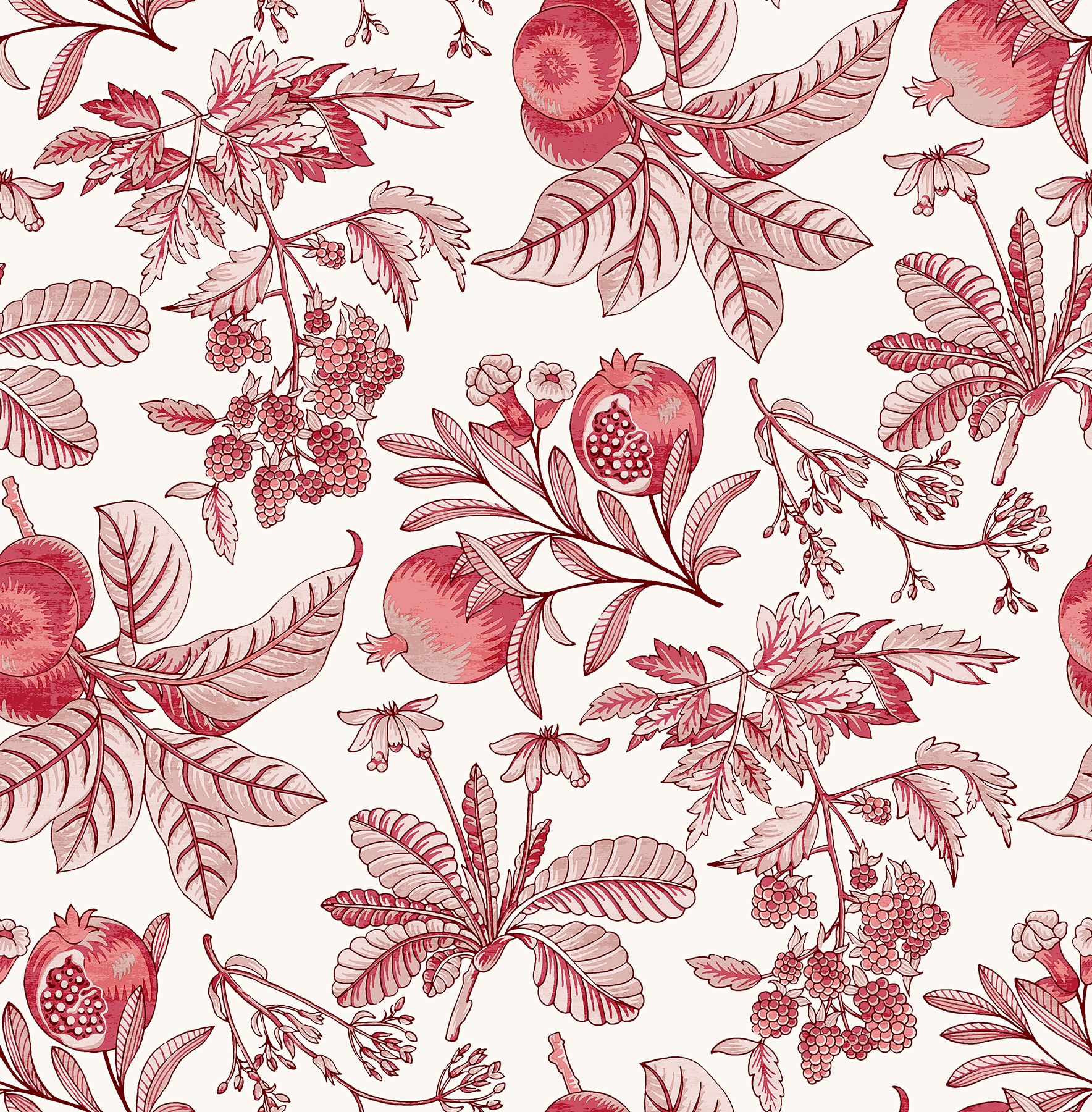 A-Street Prints 4120-26812 56.4-Sq. Feet Red Non-woven Novelty Unpasted Wallpaper