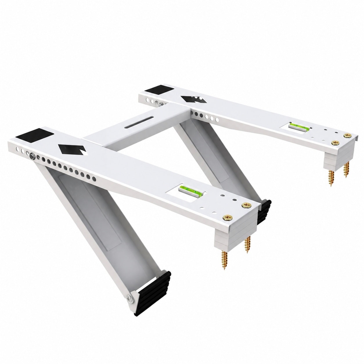 Etokfoks  Window Air Conditioner Support Bracket Dual Arm Heavy Duty AC Mount Kit for Single Double Hung Windows 1 Piece