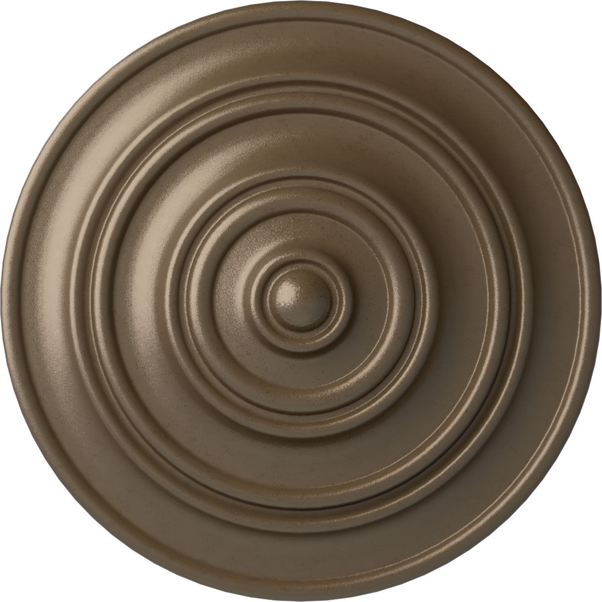 Ekena Millwork CM13CLWSS Classic 13.25-in W x 13.25-in L Painted Warm Silver Polyurethane Whole Ceiling Medallion
