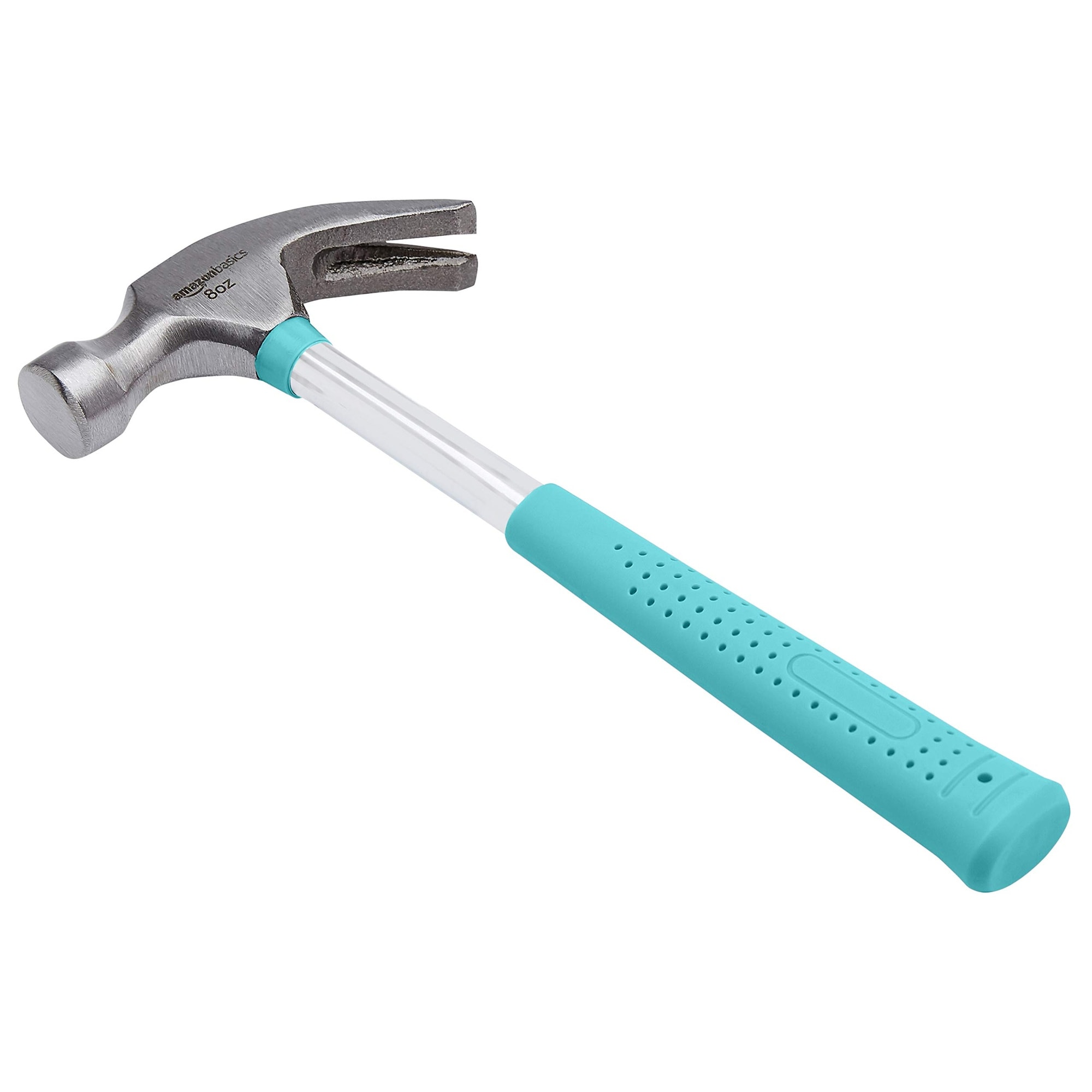 KIWDZFU  8 Ounce Claw Hammer with Shock Reduction and Non Slip Grip for Household and Professional Use durable home and garden accessory designed