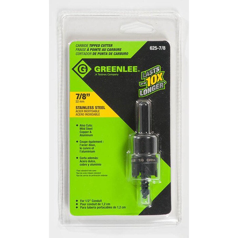 Greenlee carbide deals hole saw