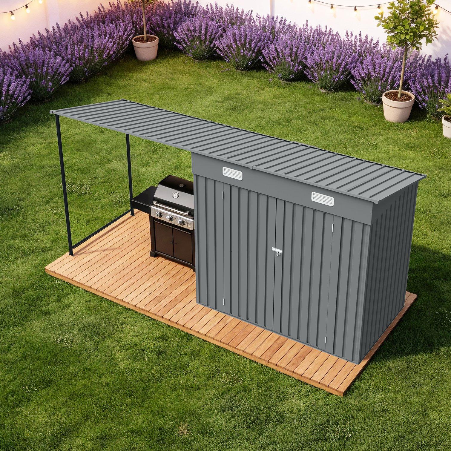 Watnature 47M0S4KZ5SS4 Metal-Storage-Buildings-Sheds - View #4