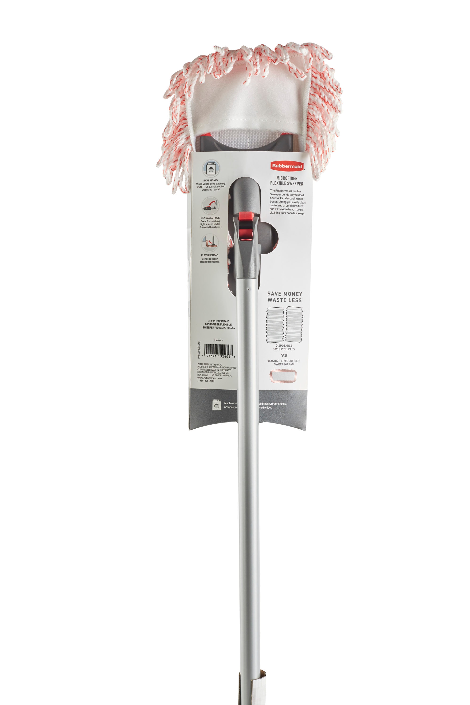 Rubbermaid Flexible Microfiber Dust Mop 2105643 - The Home Depot