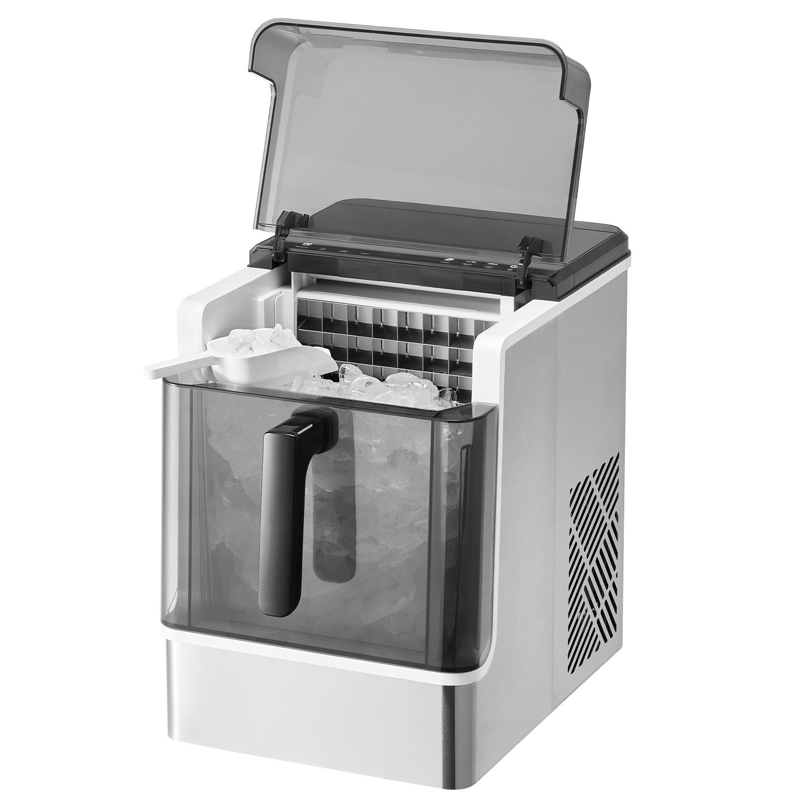 GIVIMO - Countertop Ice Maker 32 Ice Cubes in 15 Minutes 46-lb/24-Hr Output Self-Cleaning Portabl...