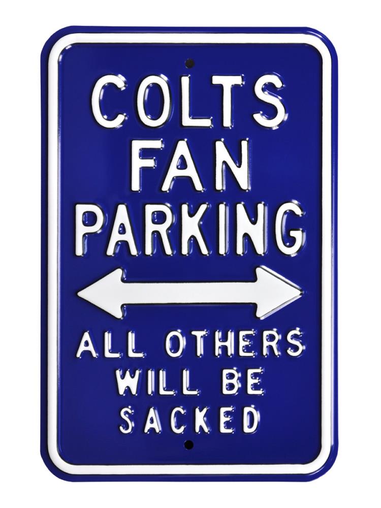 Indianapolis Colts 12 Landscape Circle Sign