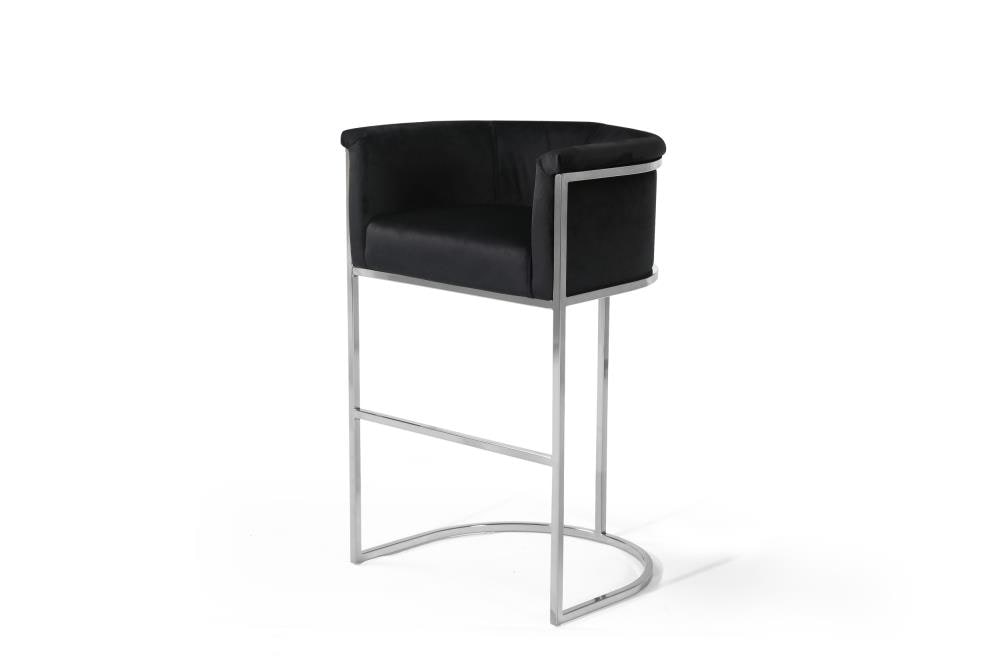 Upholstered Bar Stool In The Stools, Black Velvet Upholstered Bar Stools