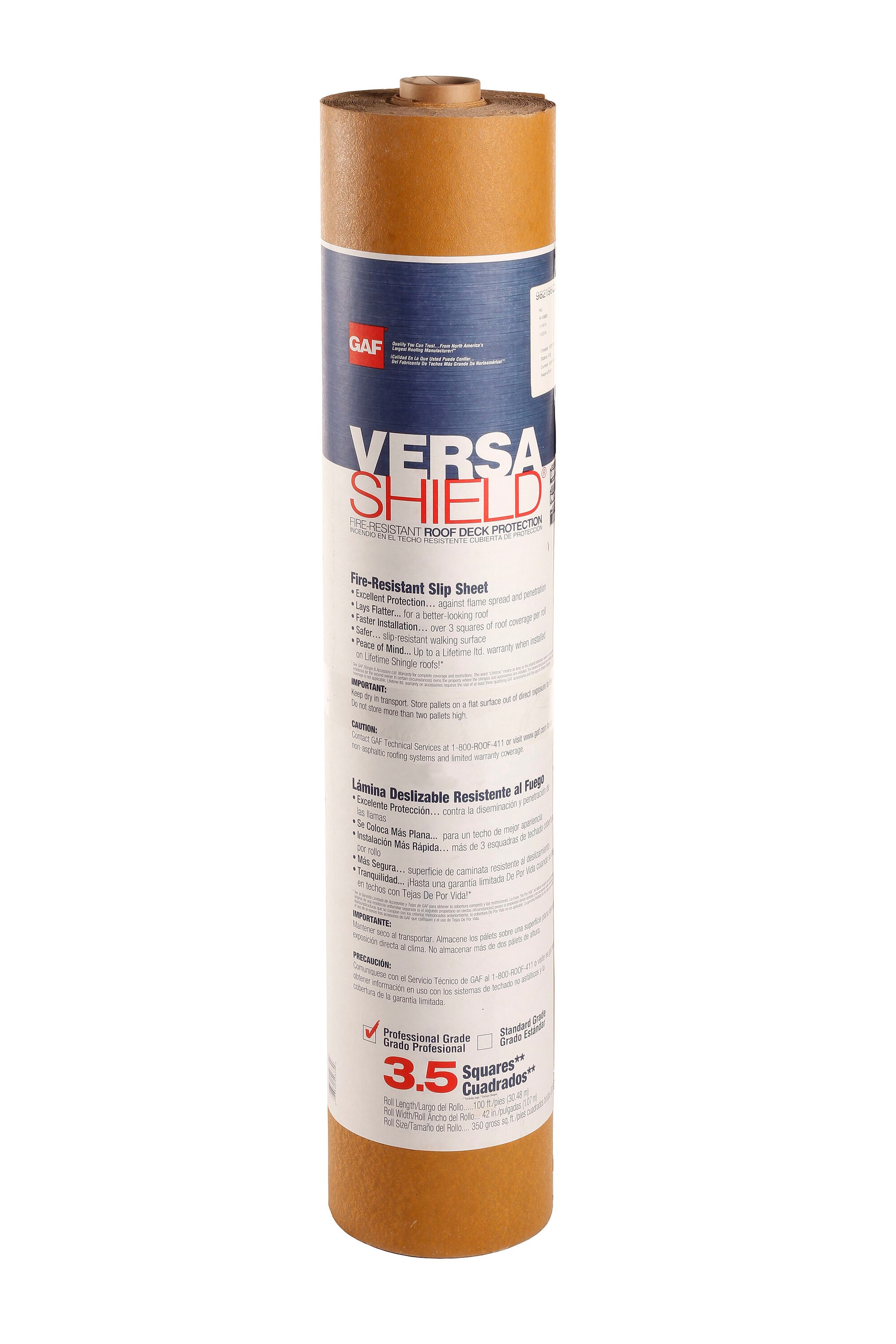 GAF 0904000 VersaShield 42-in x 100-ft 350-sq ft Felt Roof Underlayment