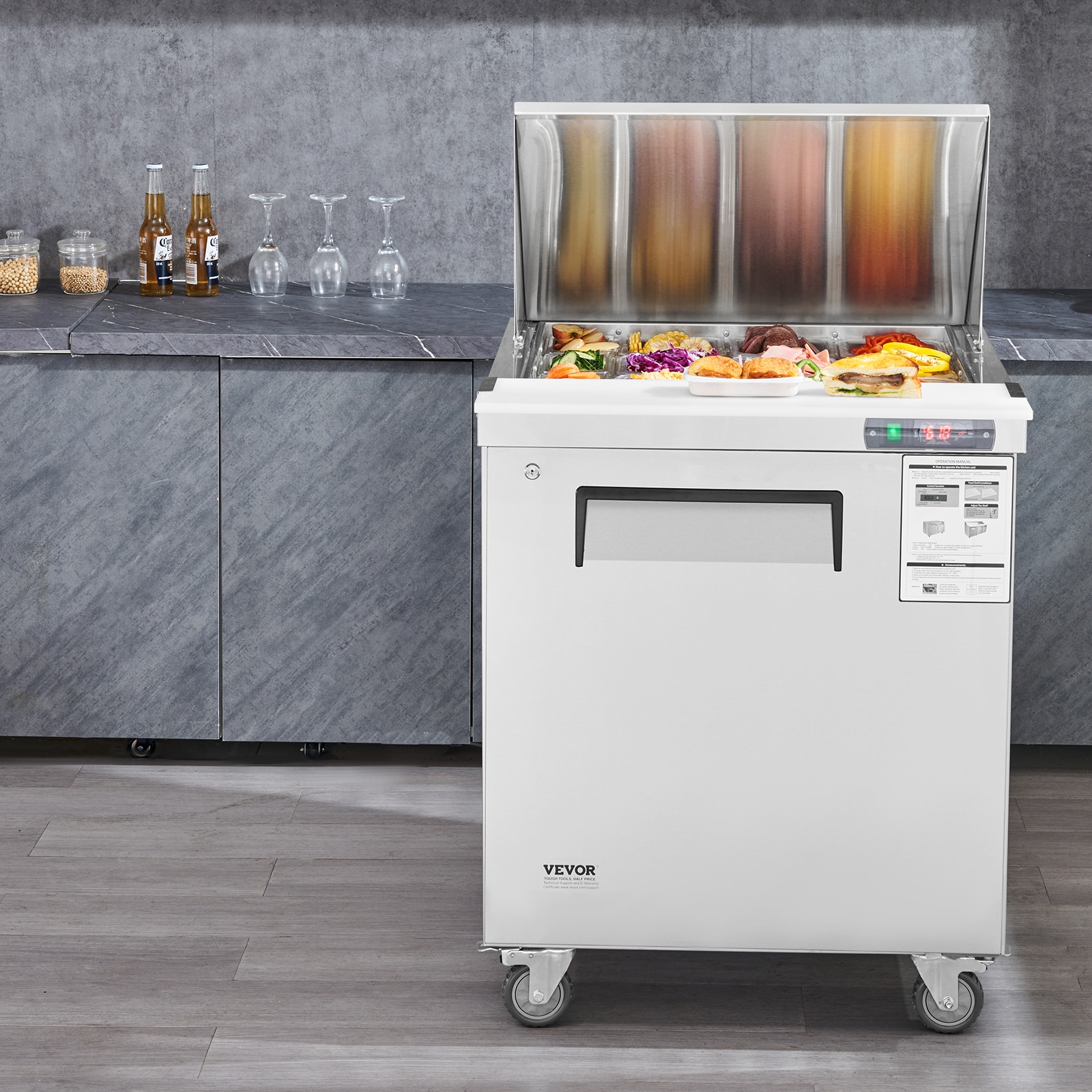 VEVOR F74CUFT28INCH8YKVV1 Refrig-Prep-Tables - View #2