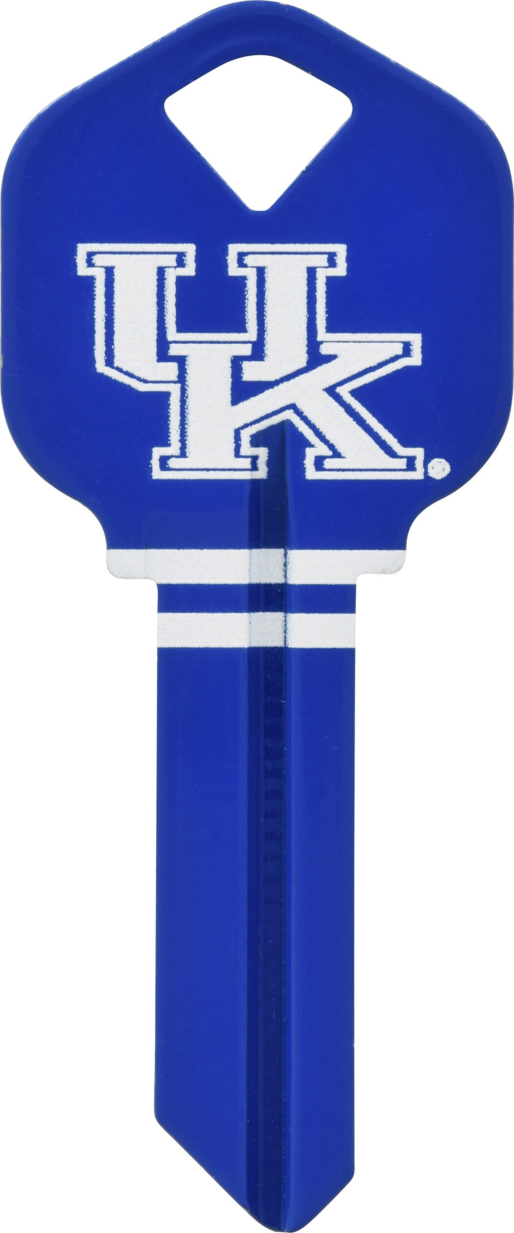 Hillman 89851 Kentucky Wildcats Multicolored Decorative Key Brass House/Entry Key Blank