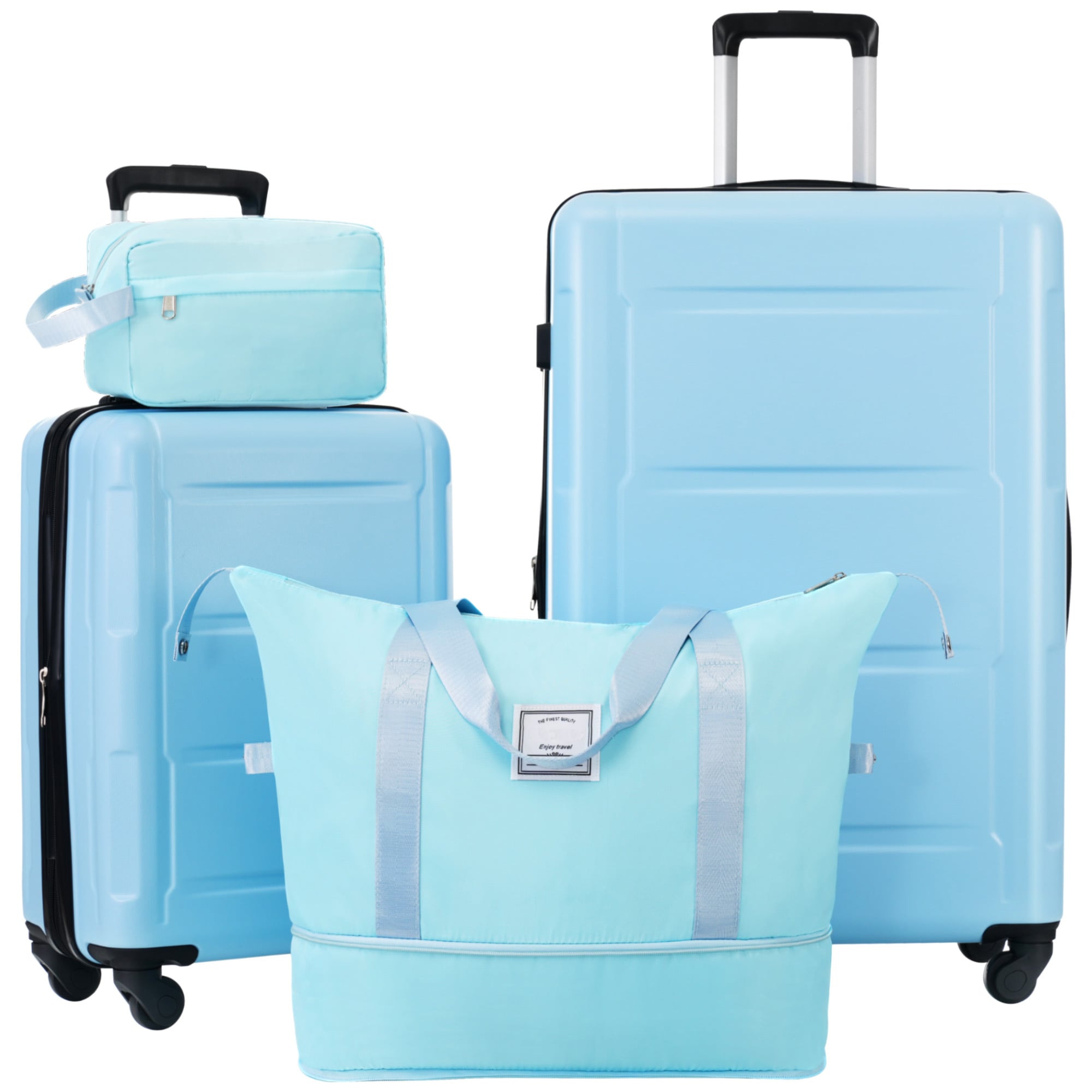 ModernLuxe 2 Piece Luggage Set with Bags Epanable Spinner Wheels ABS Lightweight Suitcase with TSA Lock 20inch28inch
