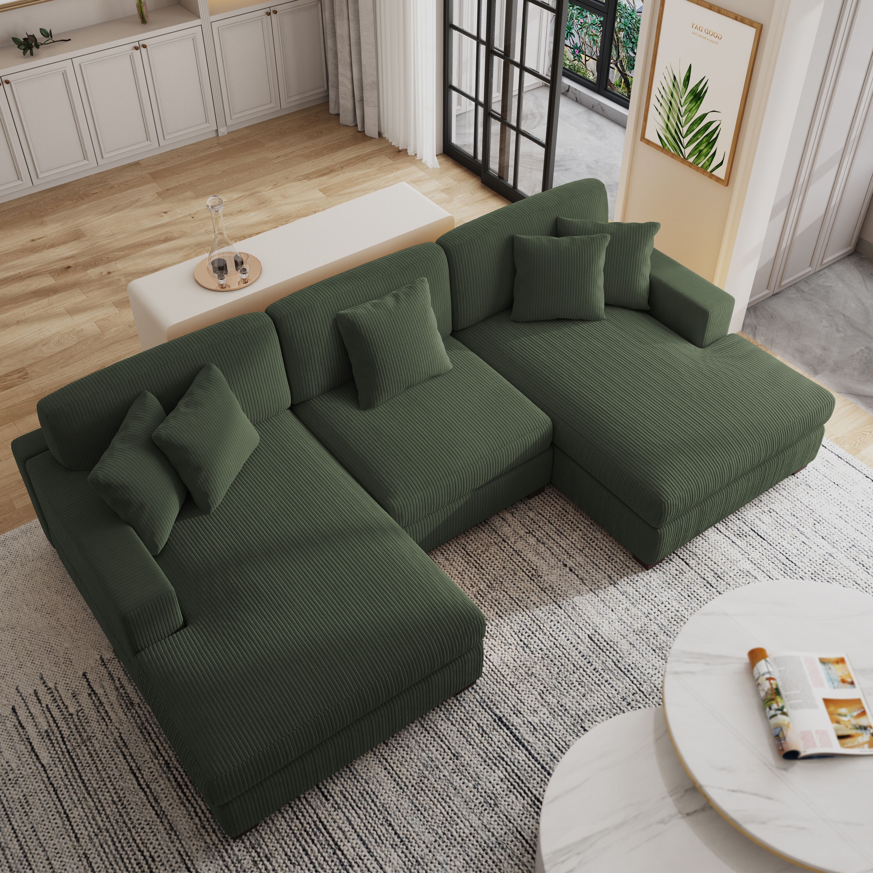 Dreamsidea CS7-GRN-CL-CR-M Sofas-Loveseats - View #3
