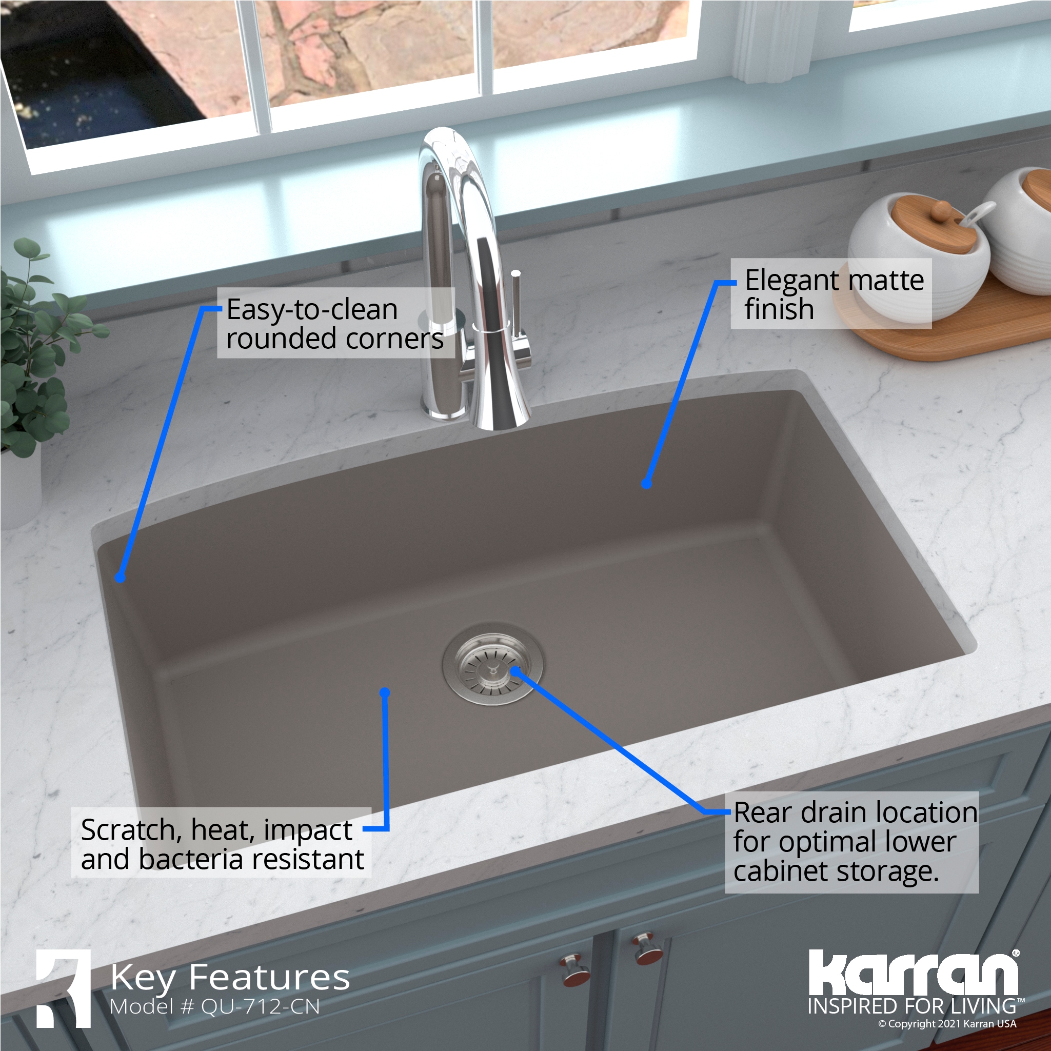 Karran QU-712-CN Kitchen-Sinks - View #7