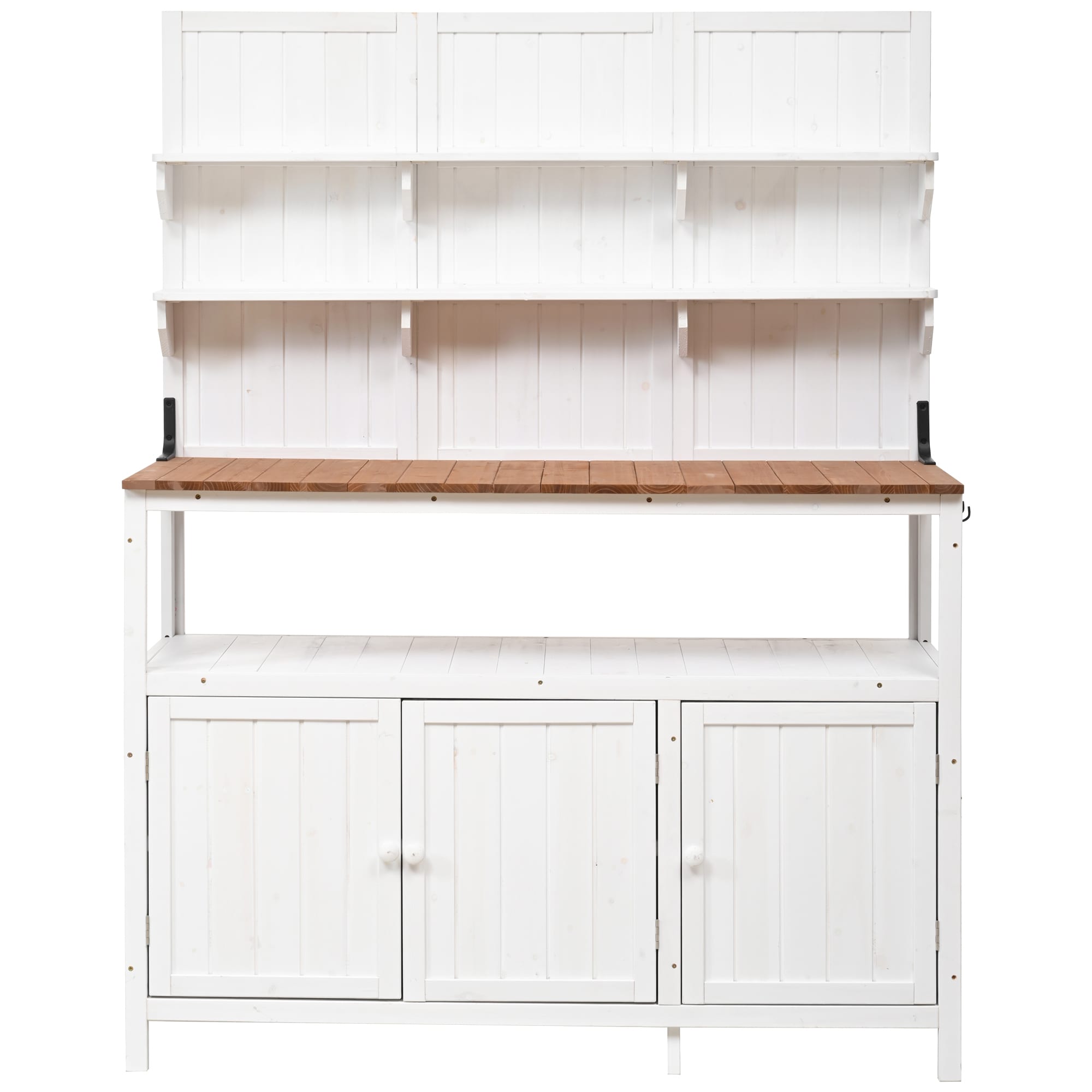 Bybafun YA0100398 50.2-in x 65.4-in x 19.6-in White Potting Bench