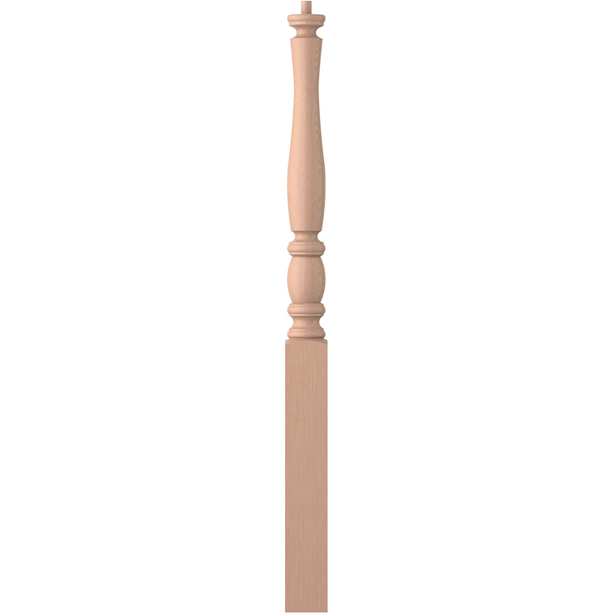 L.J. Smith Stair Systems LJP-3210-HM LaSalle 3-in x 43-in Unfinished Hard maple Starting Stair Newel Post