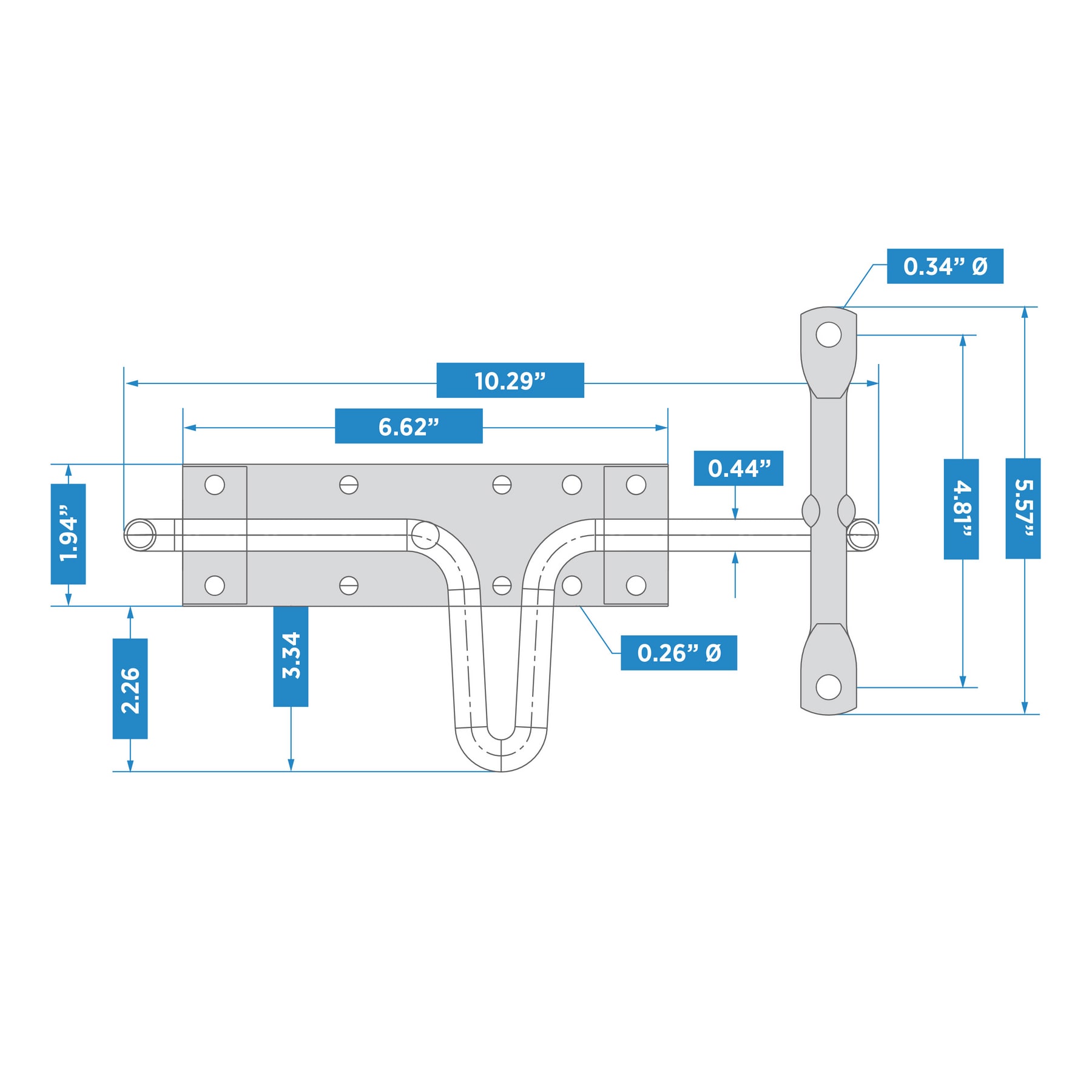 National Hardware N236-729 Gate-Hardware - View #5