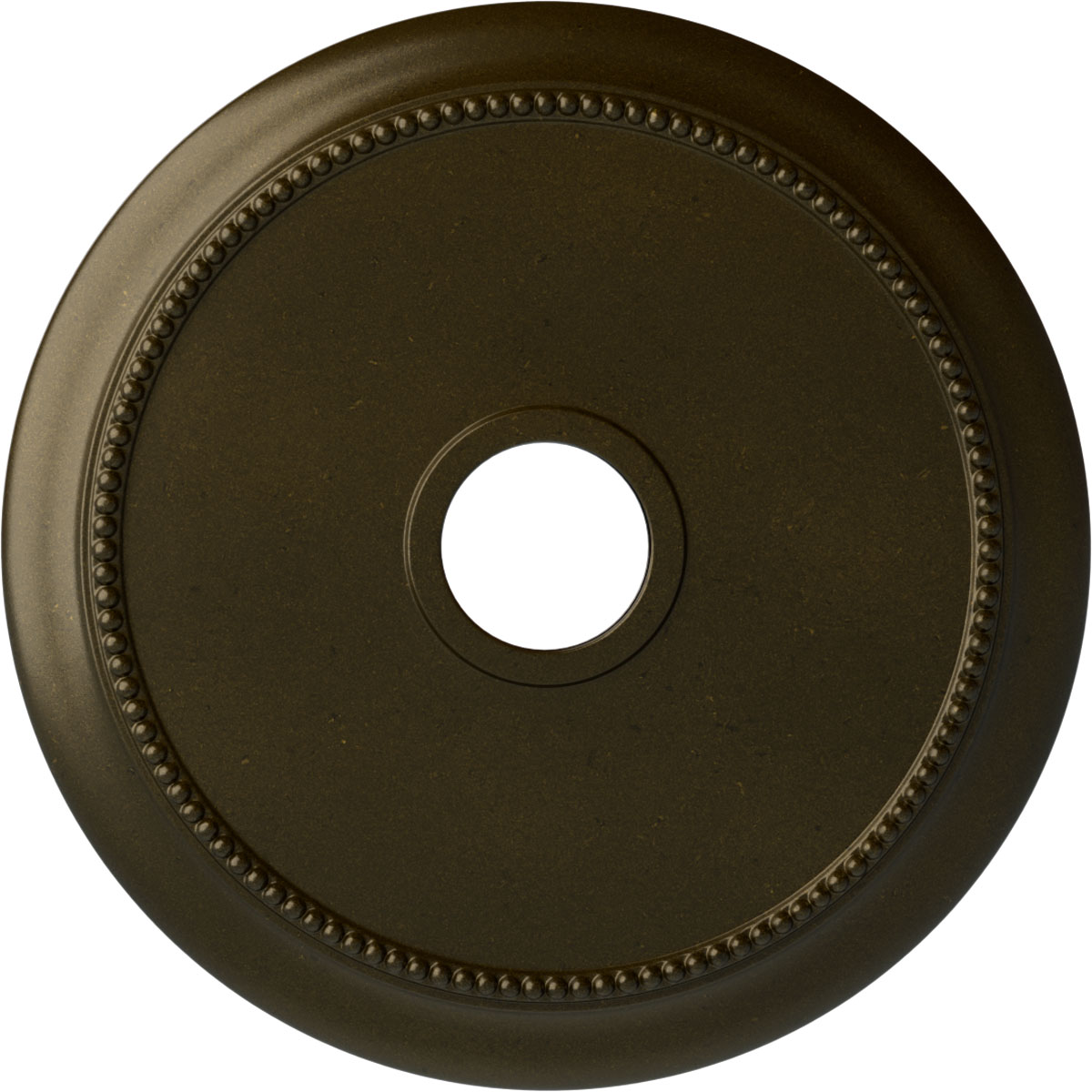 Ekena Millwork CM24CRGGS Crendon 24.125-in W x 24.125-in L Painted Green Gold Polyurethane Whole Ceiling Medallion