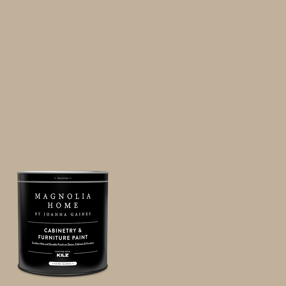 Magnolia Home MAG061-4082239  by Joanna Gaines Semi-gloss Embossed Letter MAG061 Tintable Cabinet Furniture Paint Enamel ( 1-quart )
