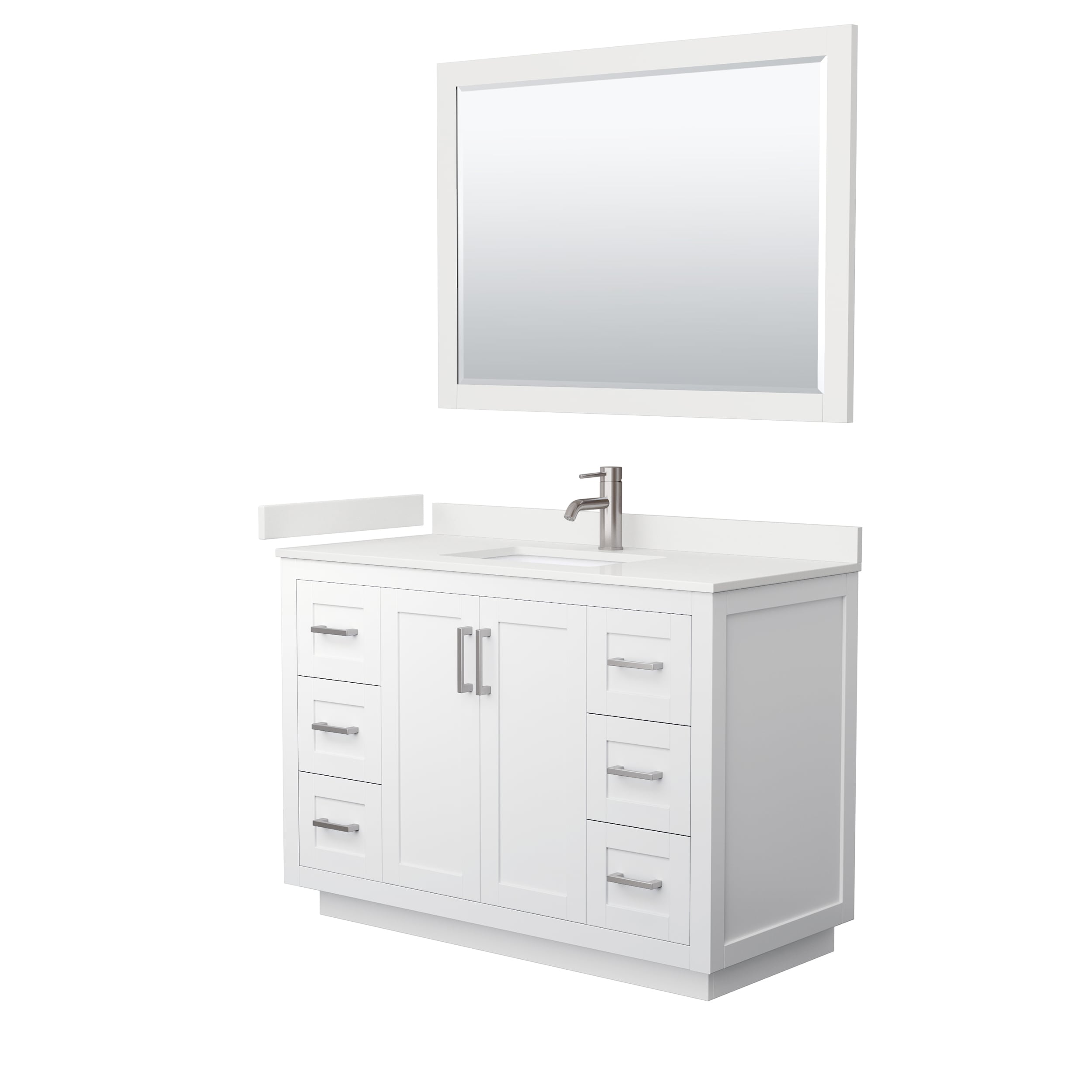 Wyndham Collection WCF292948SWHWQUNSM46 Bath-Vanity-Combo - View #2