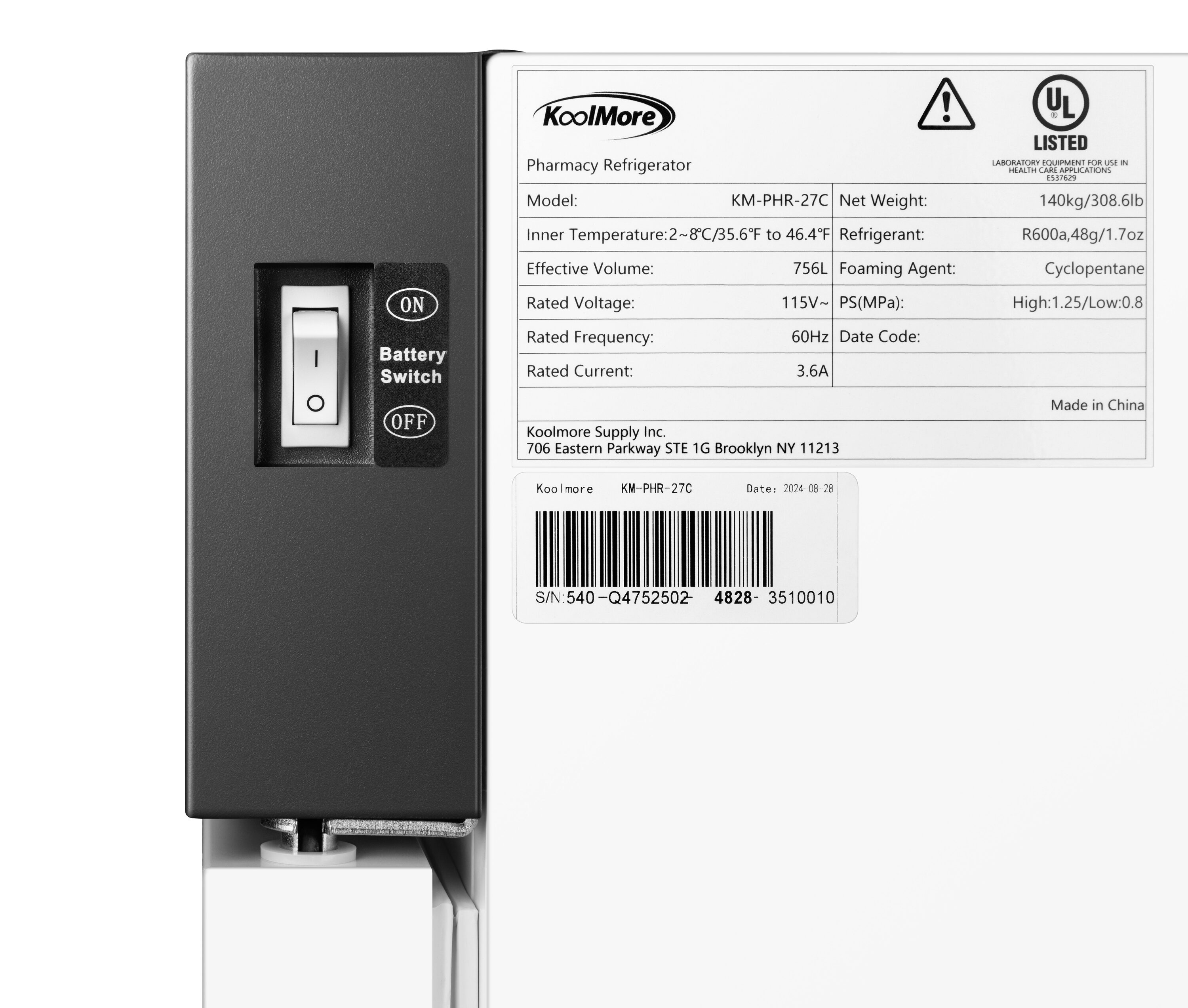 KoolMore LOW-KM-PHR-27C Commercial-Refrigerators - View #14