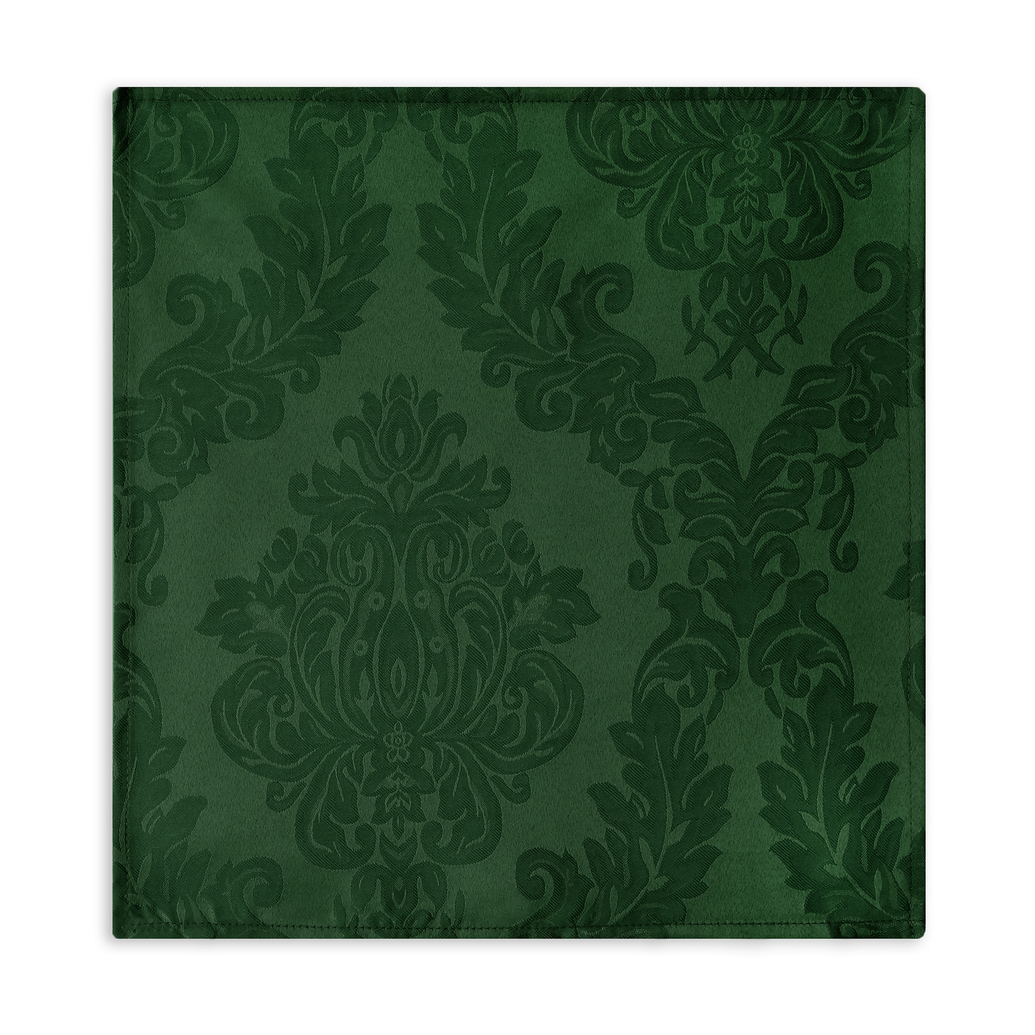 Hunter Green Jacquard Damask Stain Resistant Napkin Set of 4