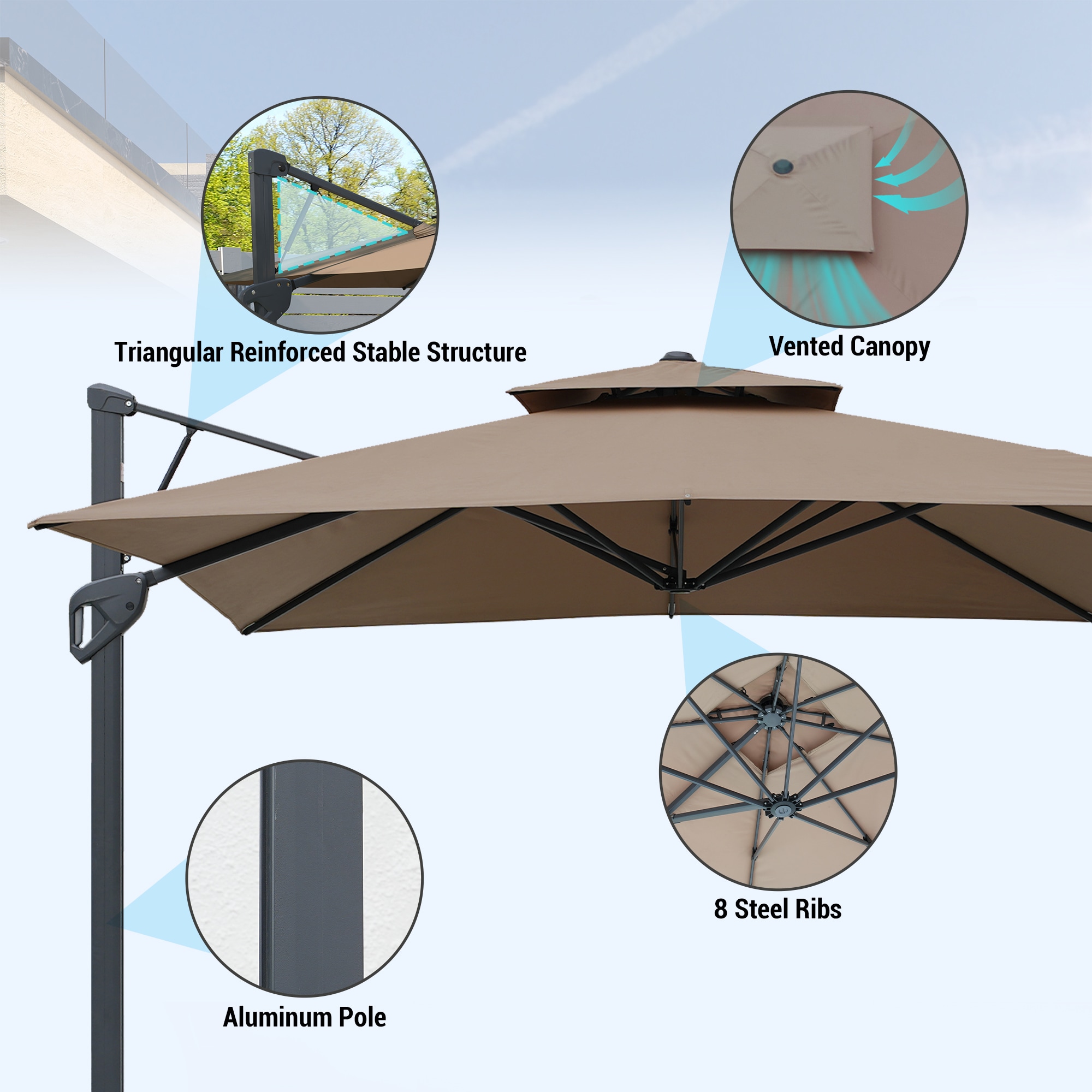 CASAINC WF-SM-350BG Umbrellas-2 - View #5