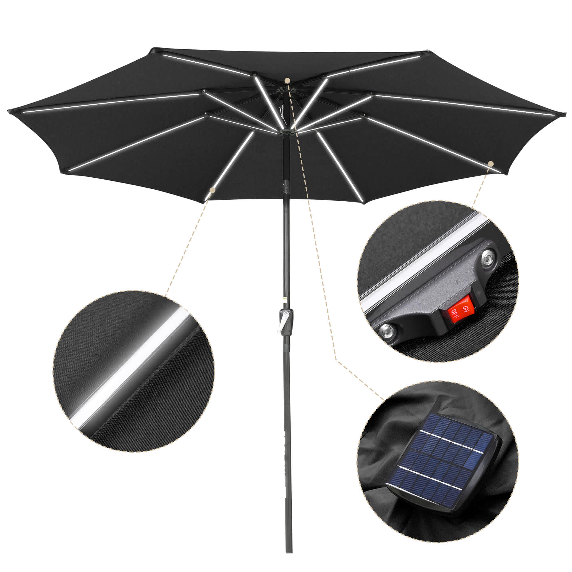 Yescom 07UMB032-10ALL-06-LO Umbrellas-2 - View #3