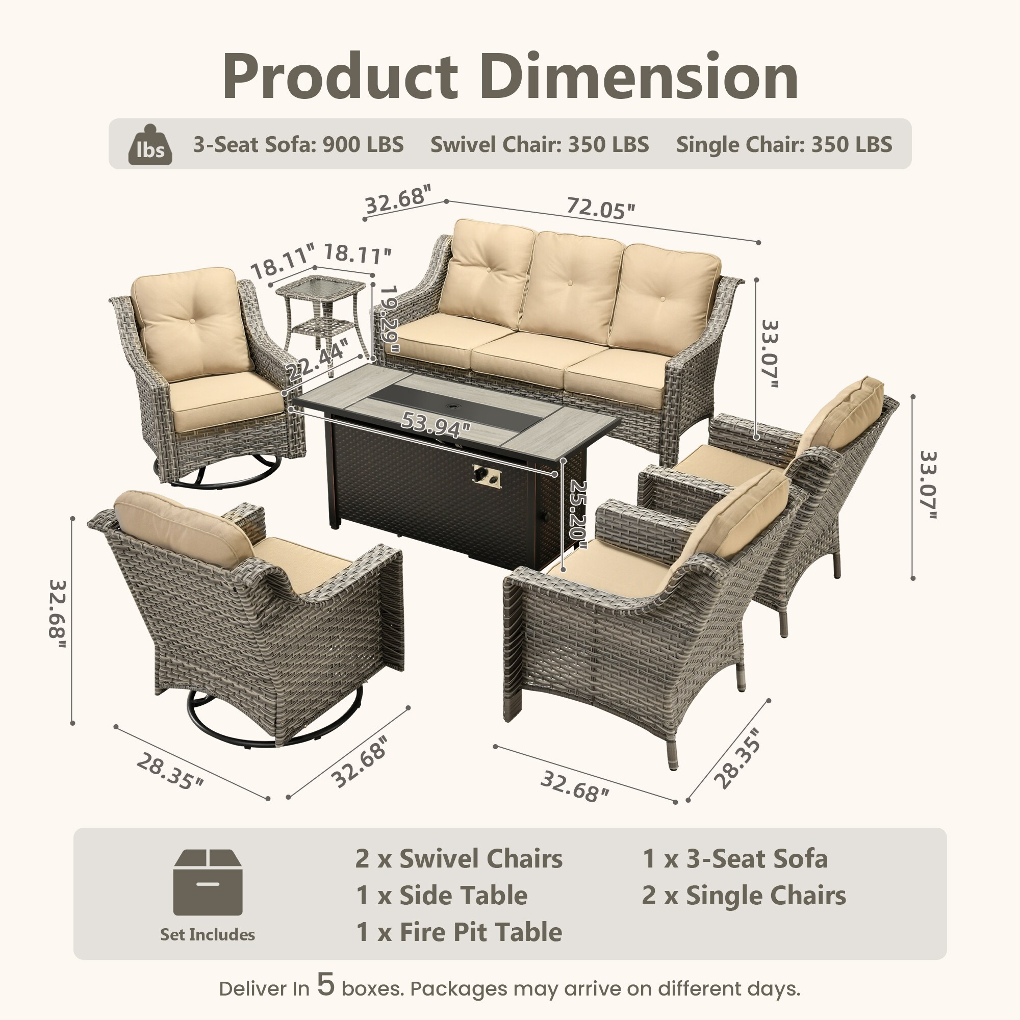 Caodoc L5-CFP03-YZPAD6072 Patio-Sofas-Daybeds - View #6