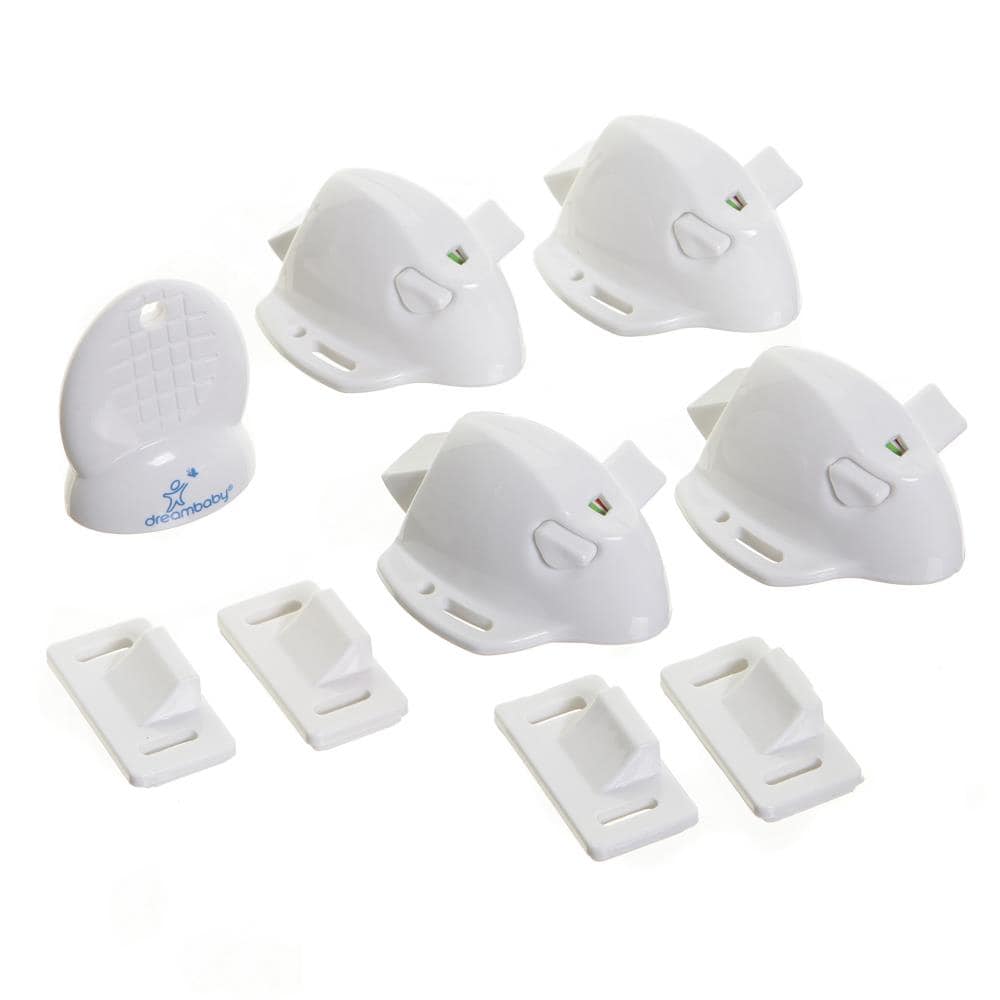 White 3 packs of 3 Count = 9 Locks Lock Dreambaby Secure A 