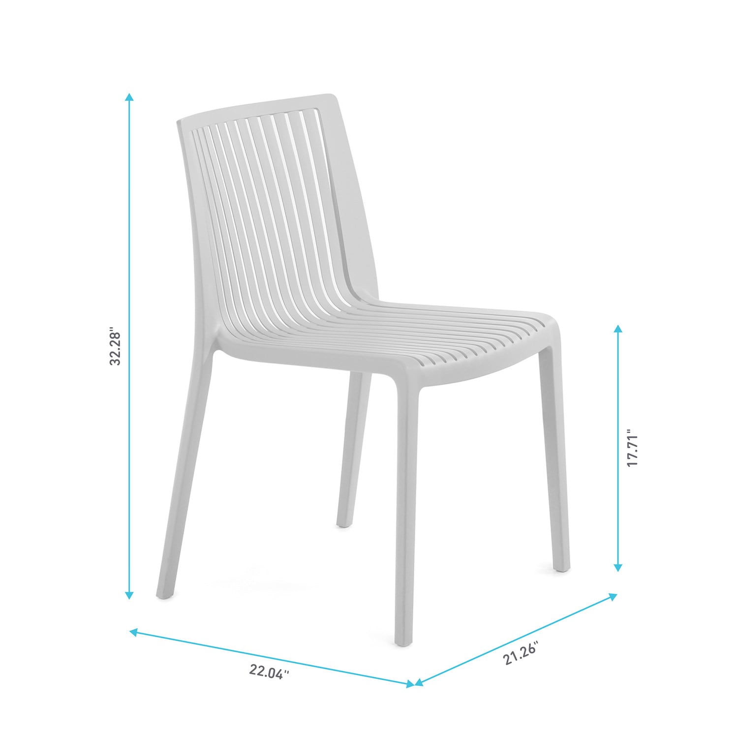World Rug Gallery CO8054WHITE2 Patio-Chairs - View #8