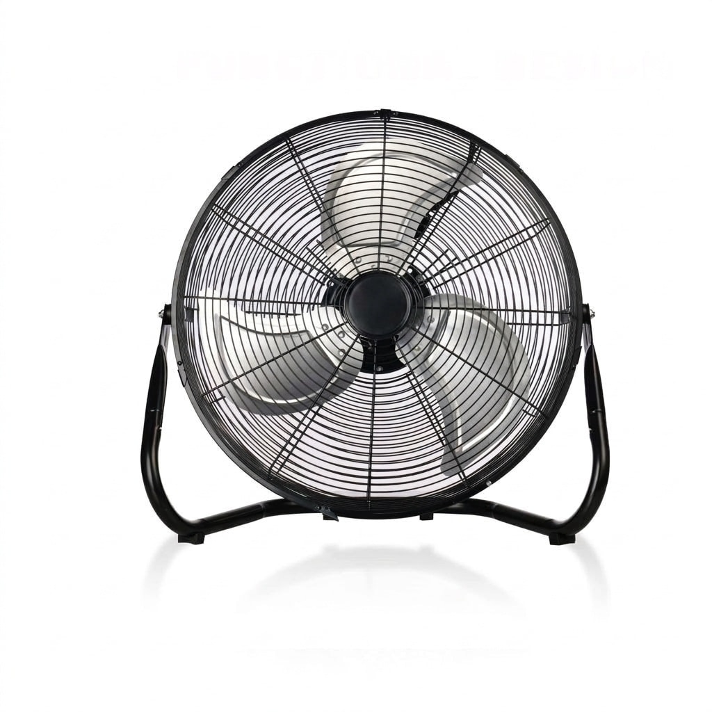 JVFCXXV  18 Inch High Velocity Floor Fan Industrial Metal Construction 3 Speed Adjustable Tilt for Garage Workshop Basement Commercial Use