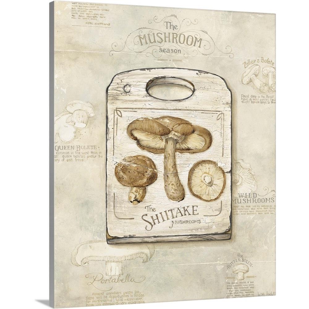 GreatBigCanvas 1926918-24-24X30 Mushrooms by Lisa Audit Canvas 30-in H x 24-in W Abstract Print on Canvas