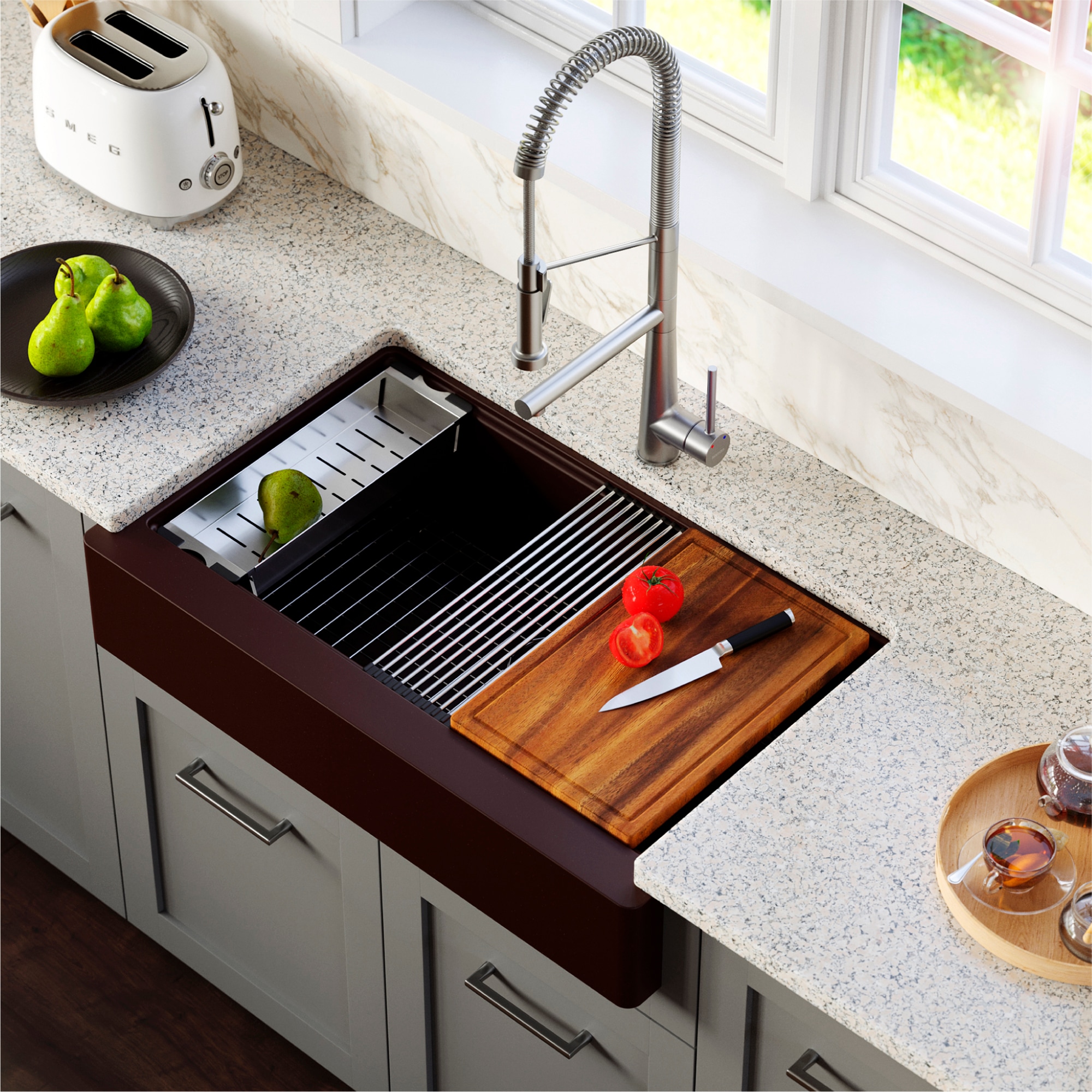 Karran QARWS-740-BR Kitchen-Sinks - View #3