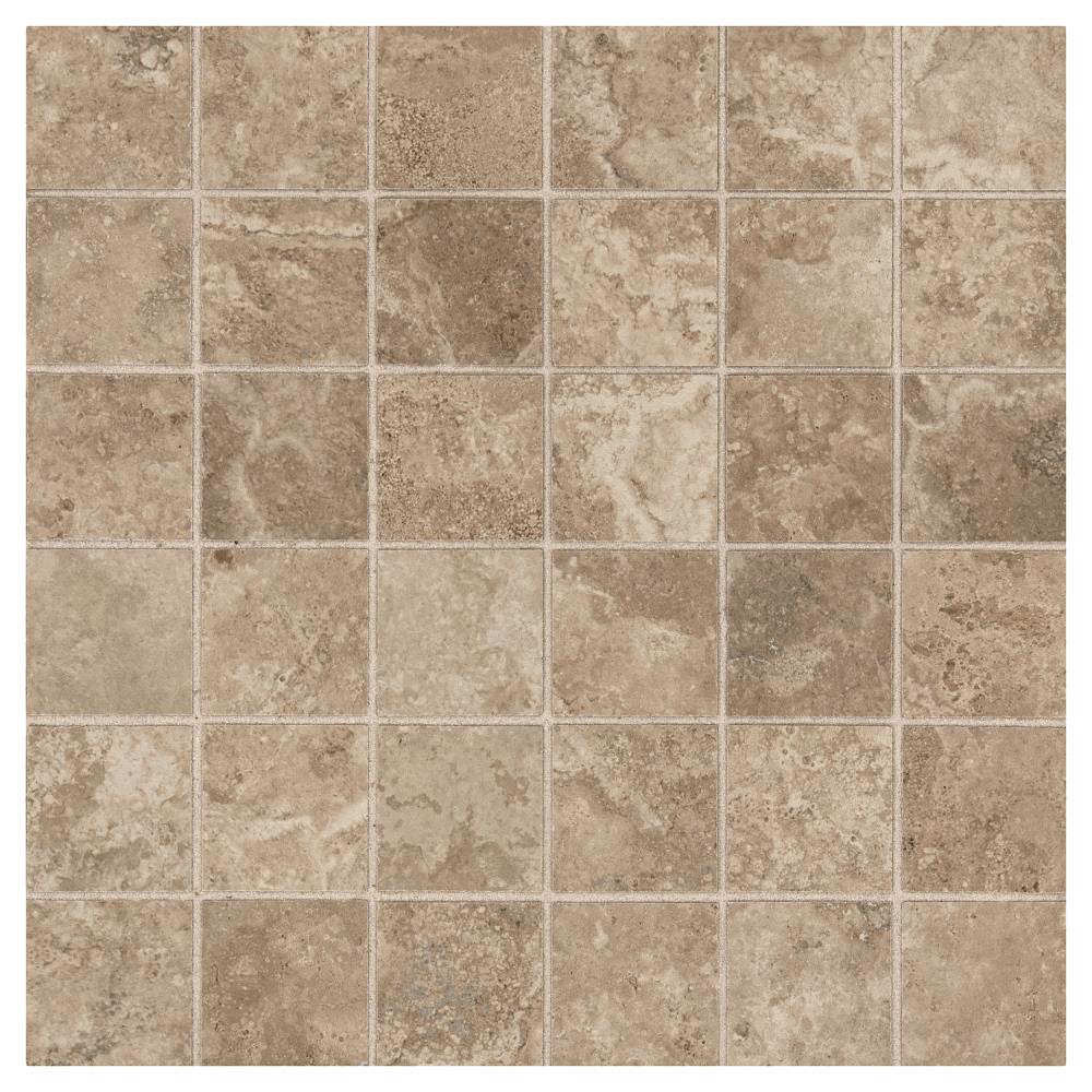 Grandview Smoke Stone 12-in x 12-in Glazed Ceramic Uniform Squares Stone Look Floor and Wall Tile (0.93-sq. ft/ Piece) | - American Olean GR3022HC1P2