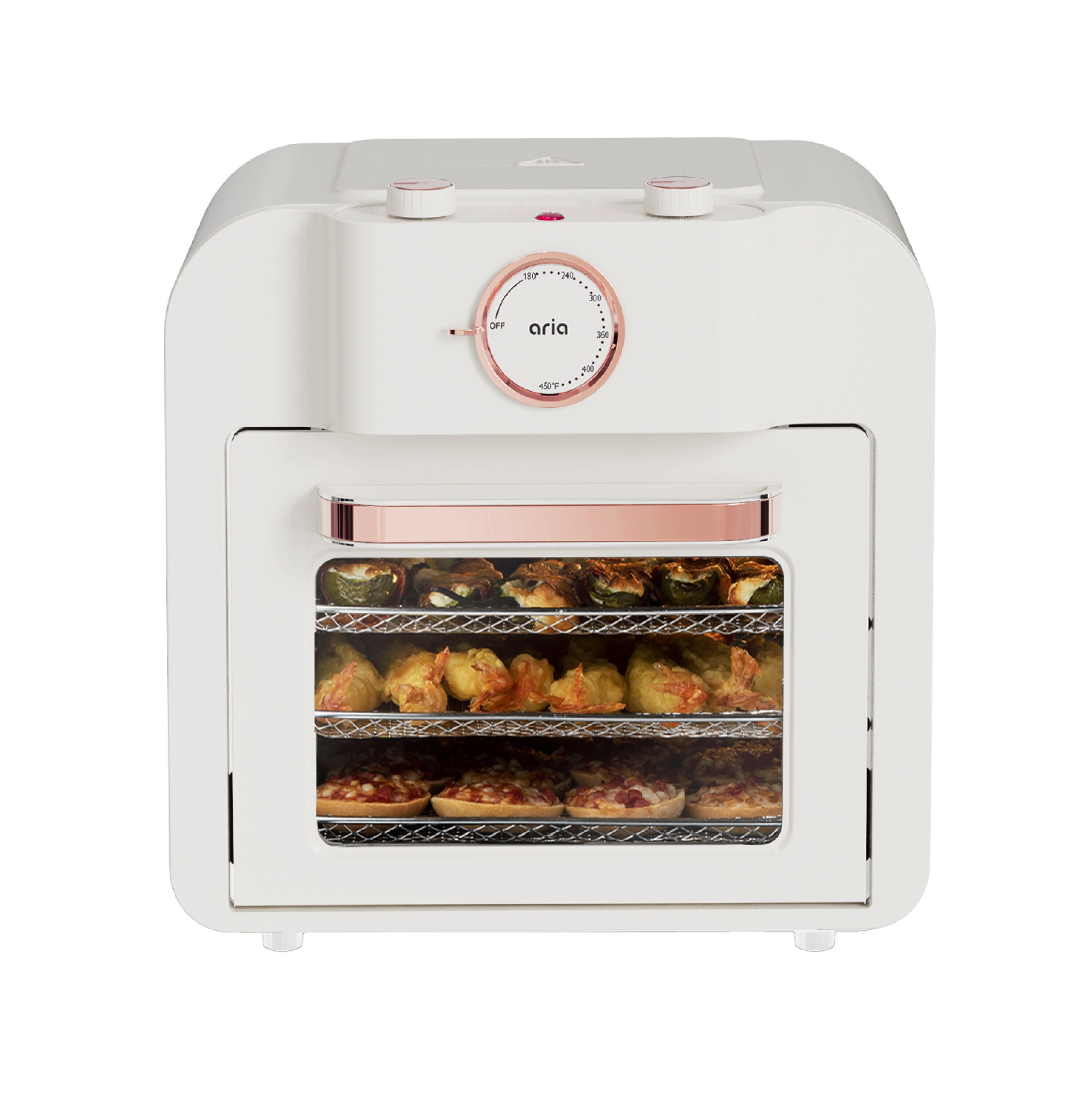 Air Fryer 17QT 6 in 1 AirFryer Toaster Oven Combo with Viewing Window