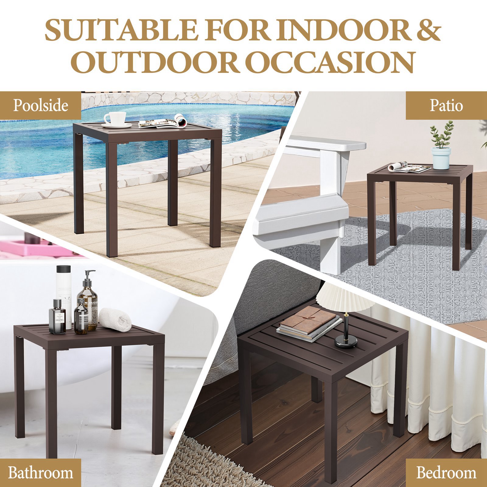 Crestlive Products CL-TB060BRN-2 Patio-Tables - View #6