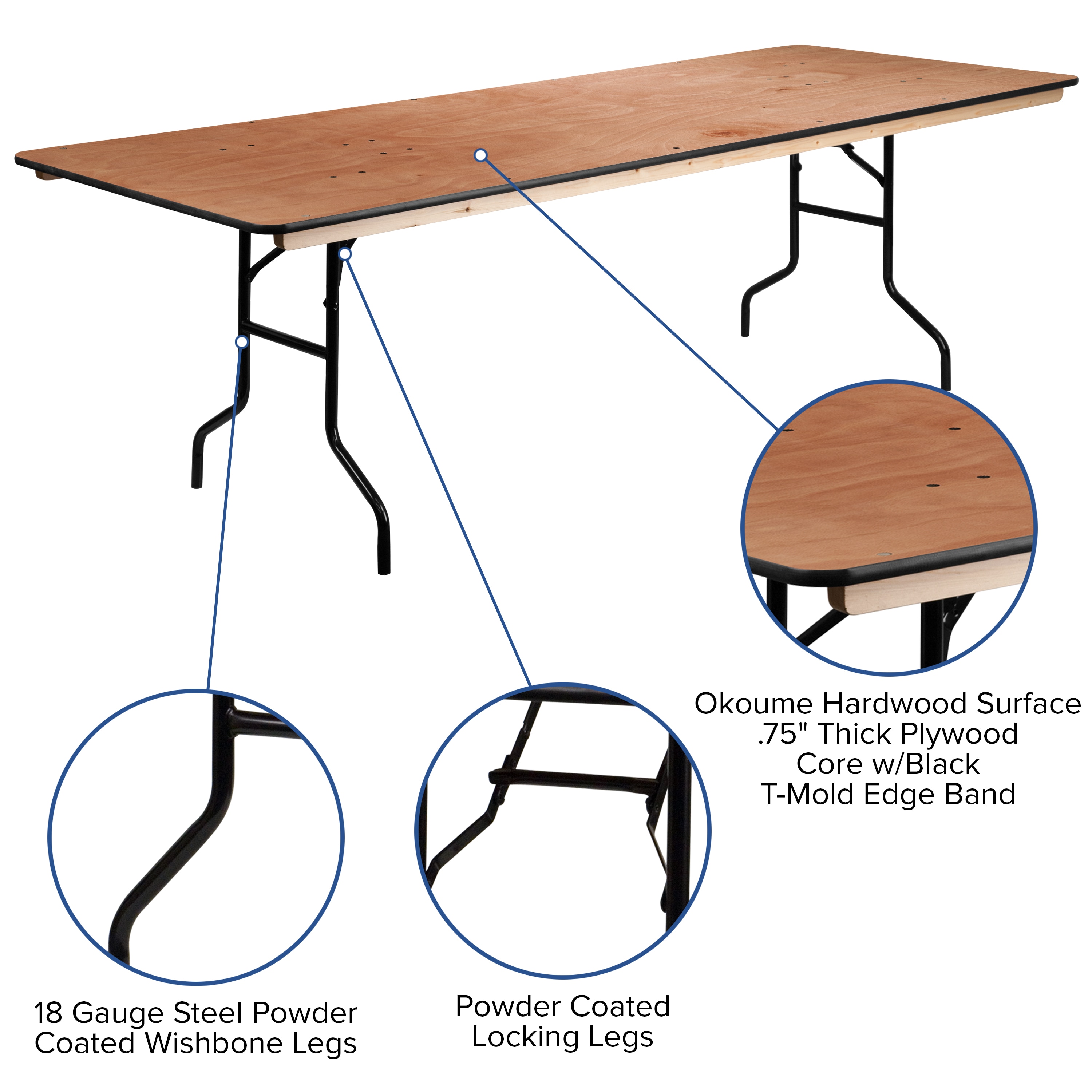 Flash Furniture 889142012290 Folding-Tables - View #5