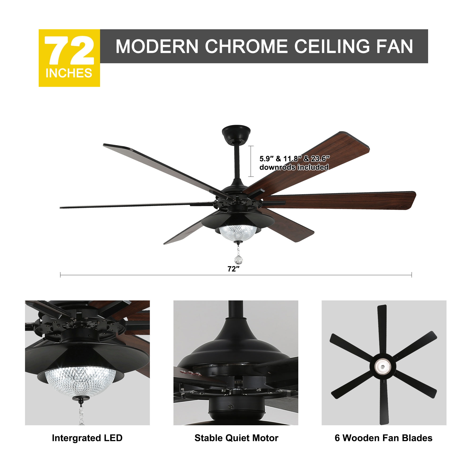 Oaks Decor DC7204-B Ceiling-Fans - View #14